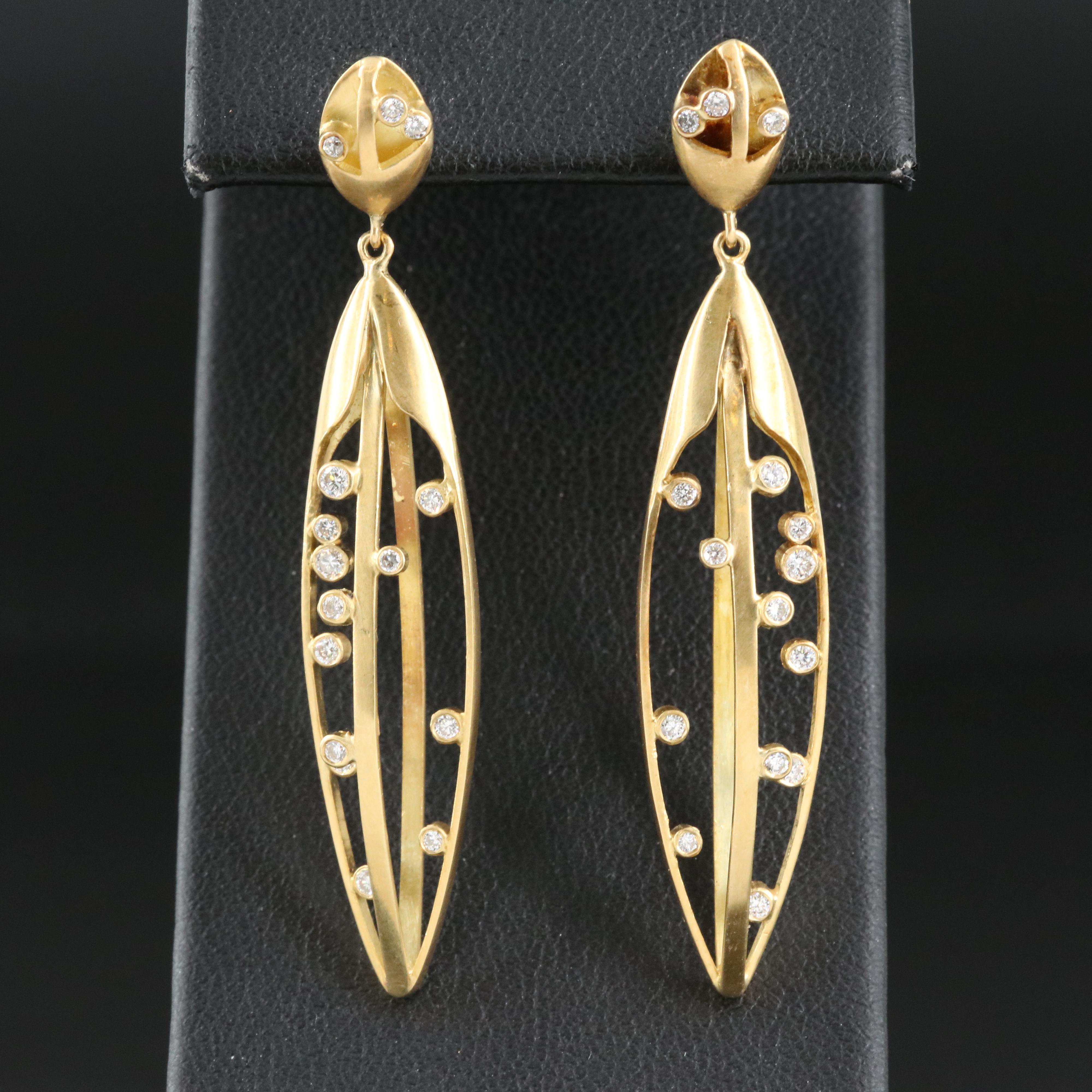 18K 0.36 CTW Diamond Earrings