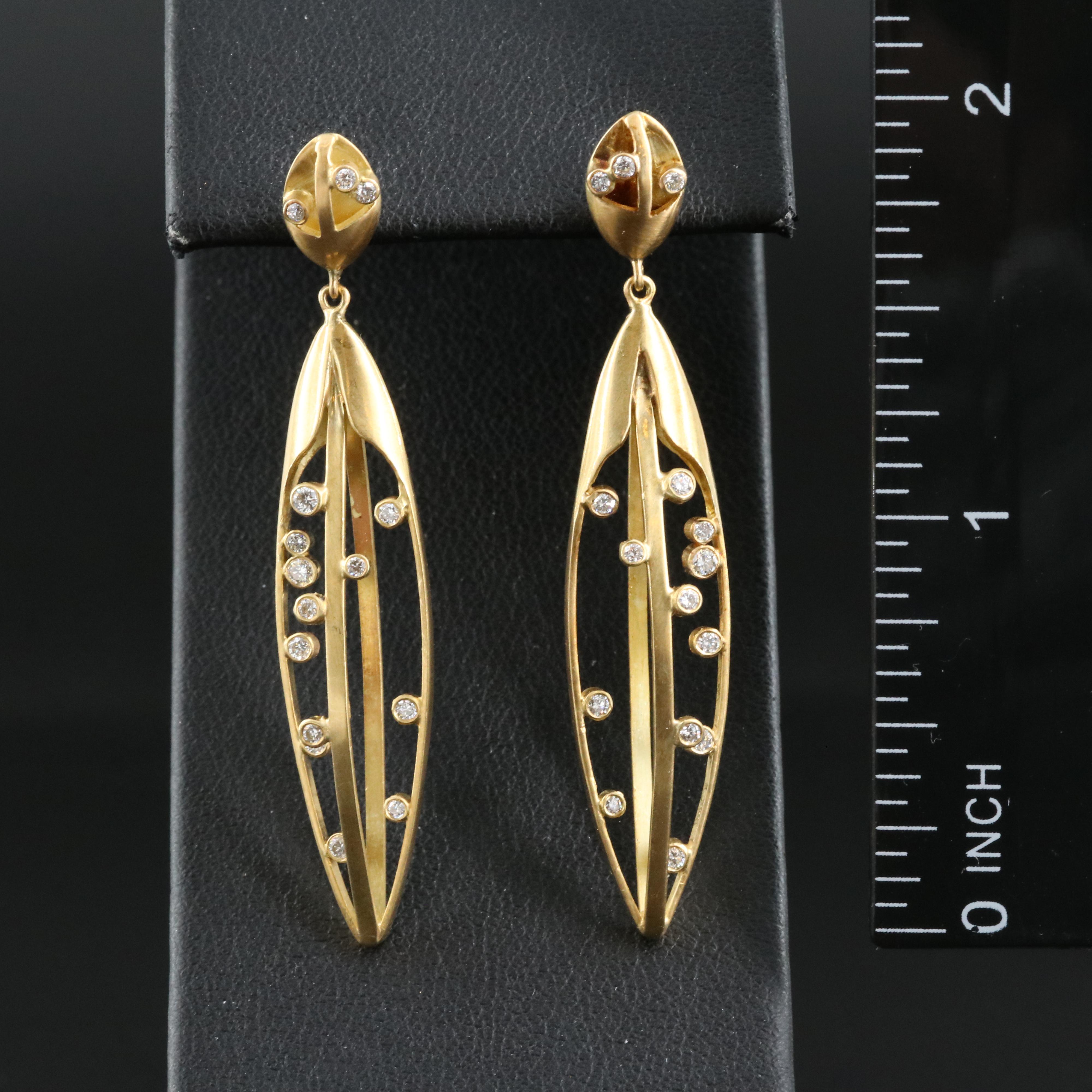 18K 0.36 CTW Diamond Earrings
