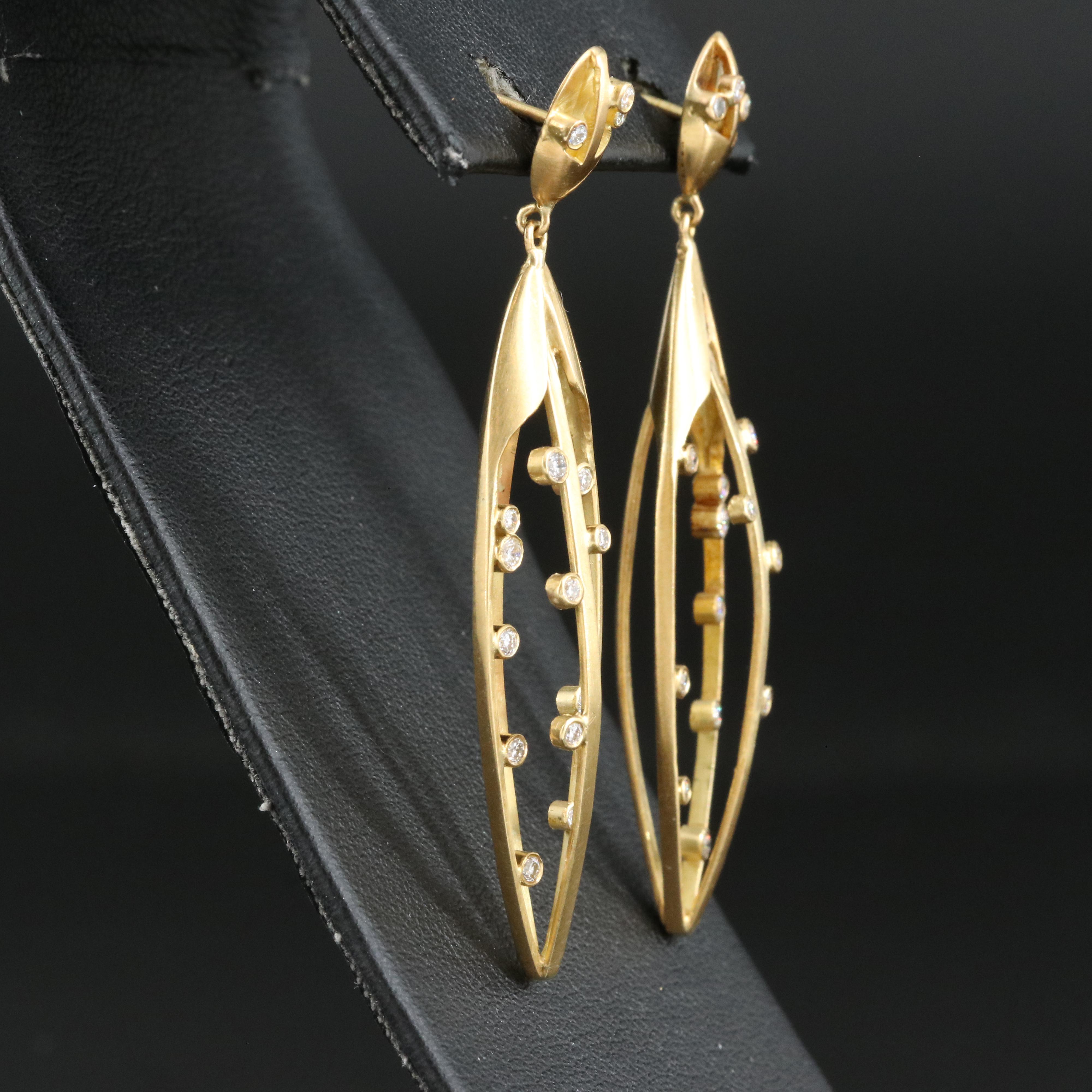 18K 0.36 CTW Diamond Earrings