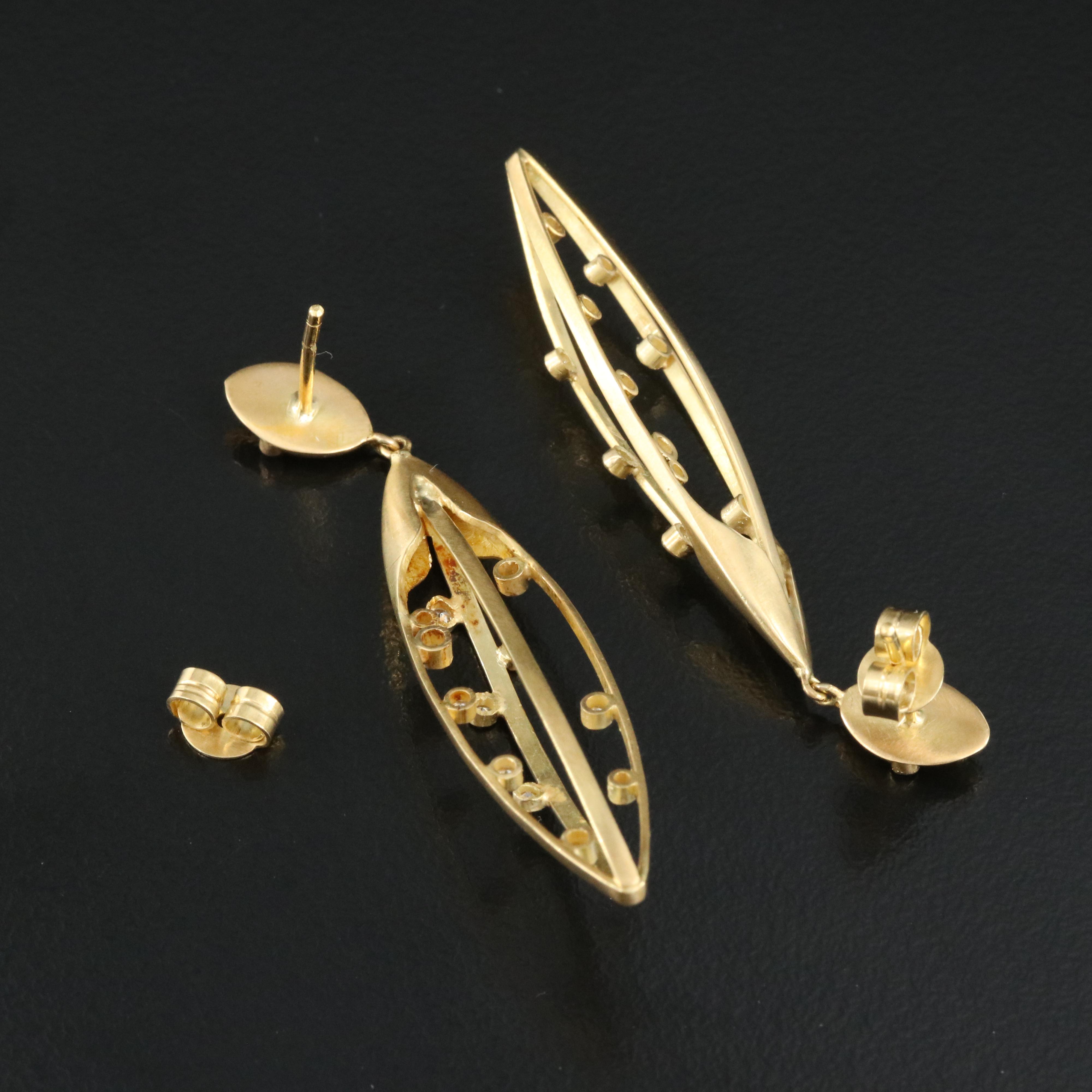 18K 0.36 CTW Diamond Earrings