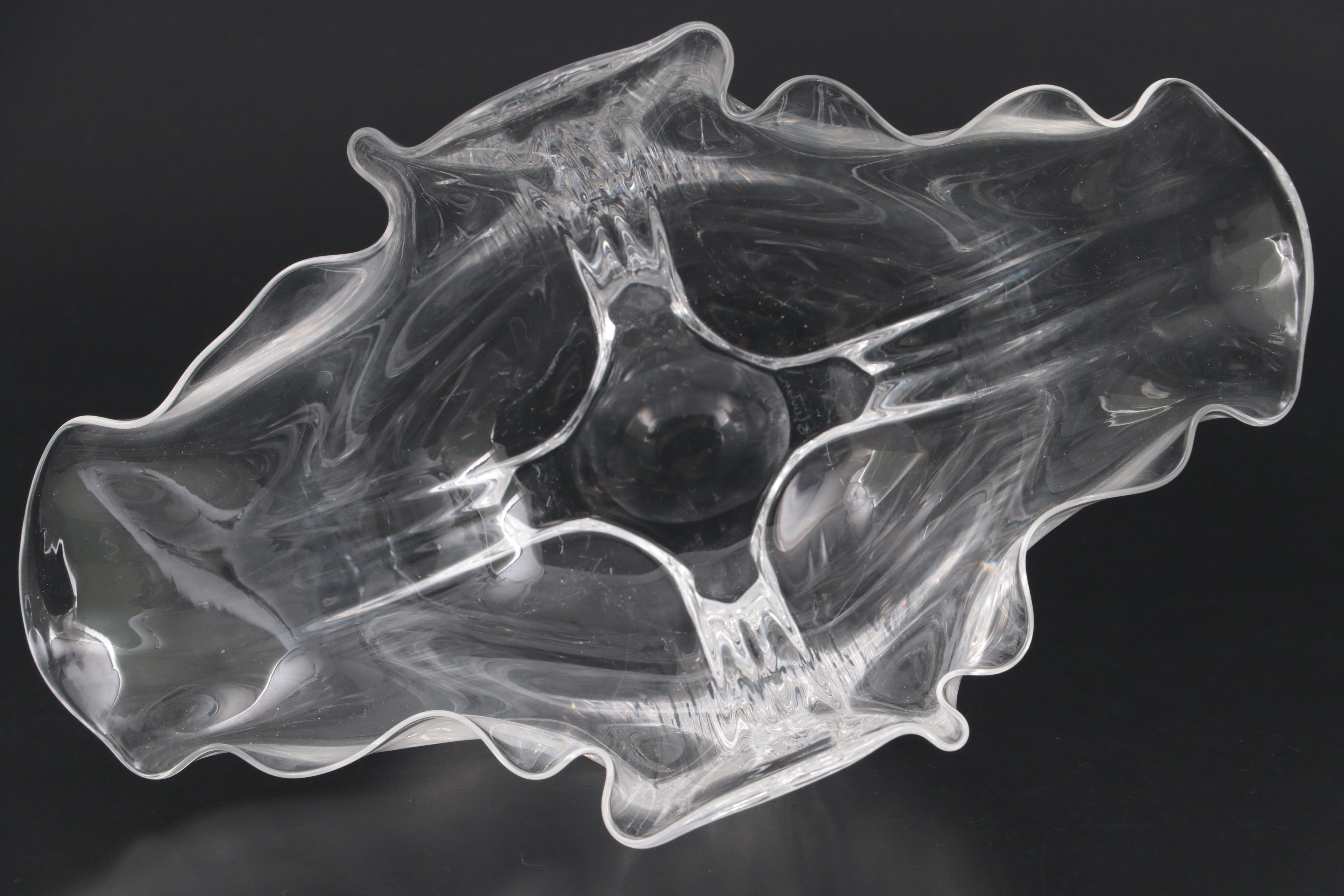 Steuben "Grotesque" Glass Bowl with Steuben Catalogs, 20th Century