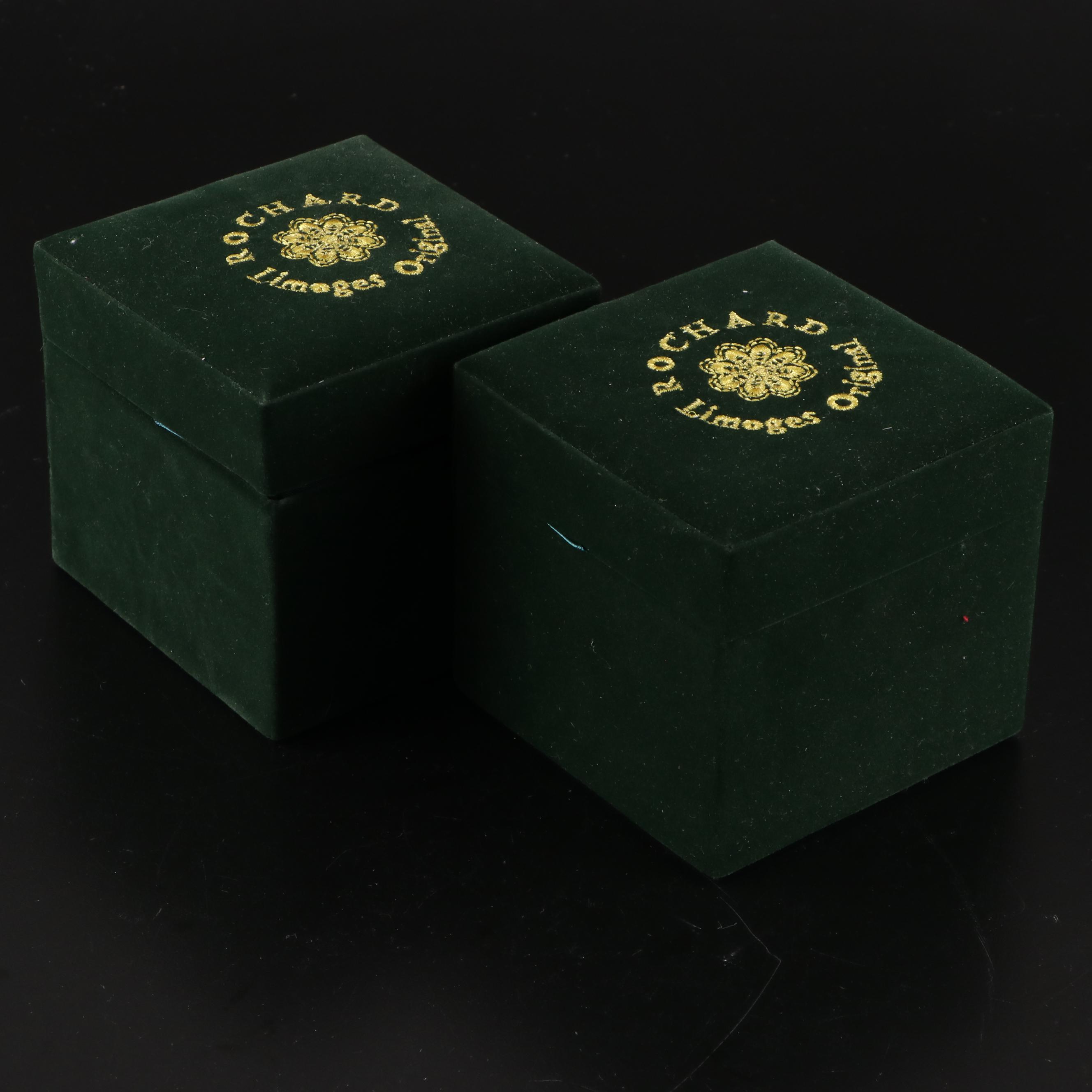 Rochard Twelve Days of Christmas Themed Porcelain Limoges Boxes