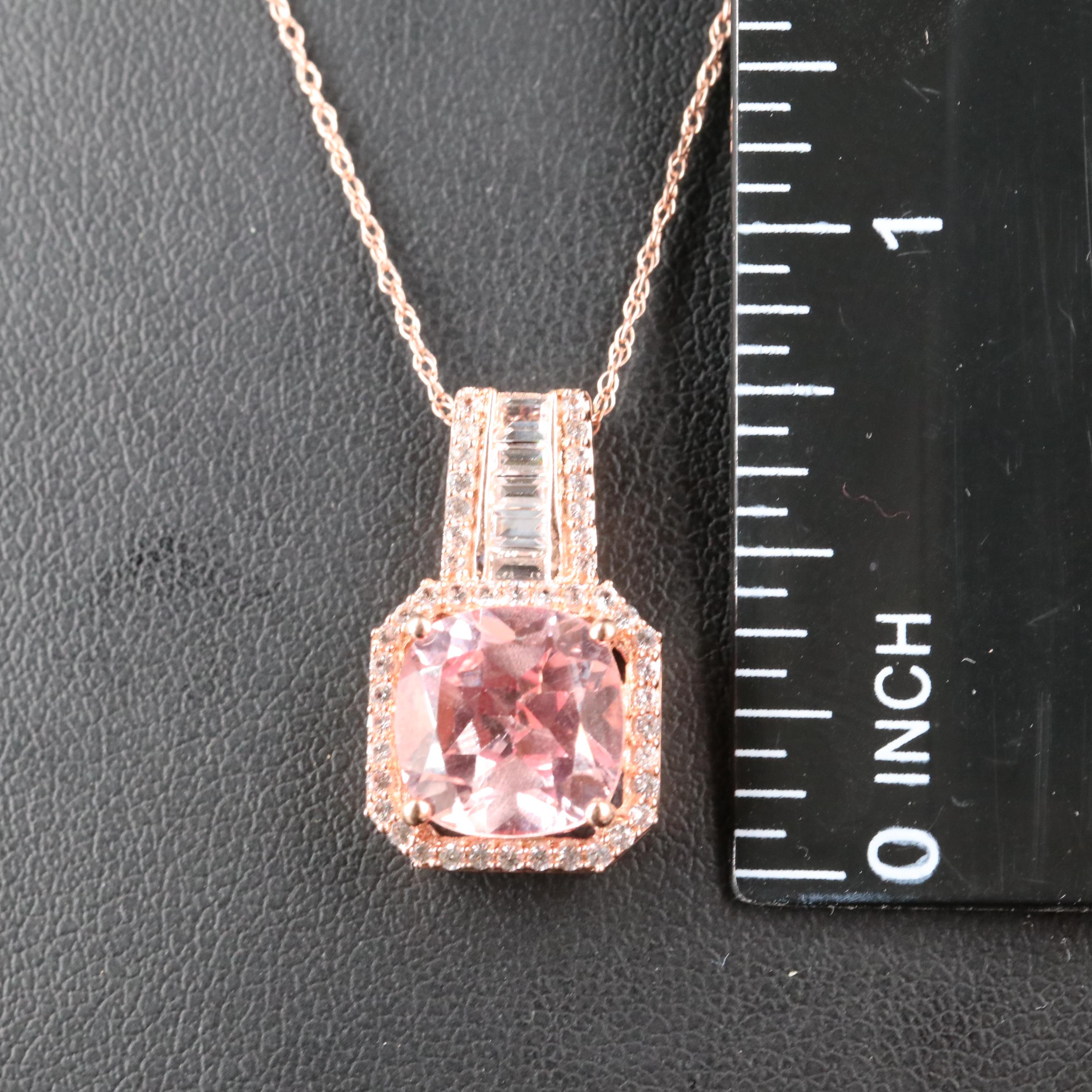 Sterling Sapphire Pendant Necklace