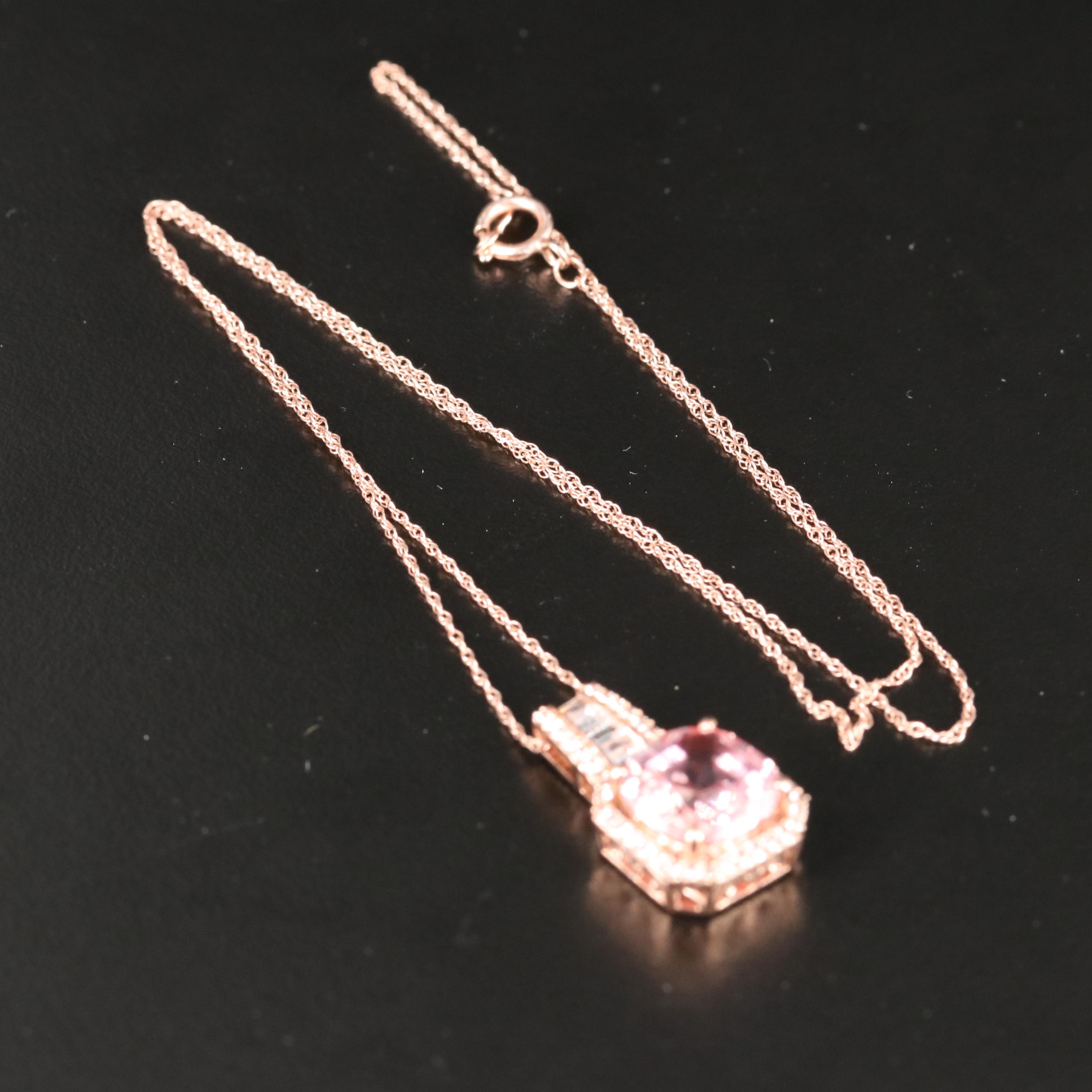 Sterling Sapphire Pendant Necklace