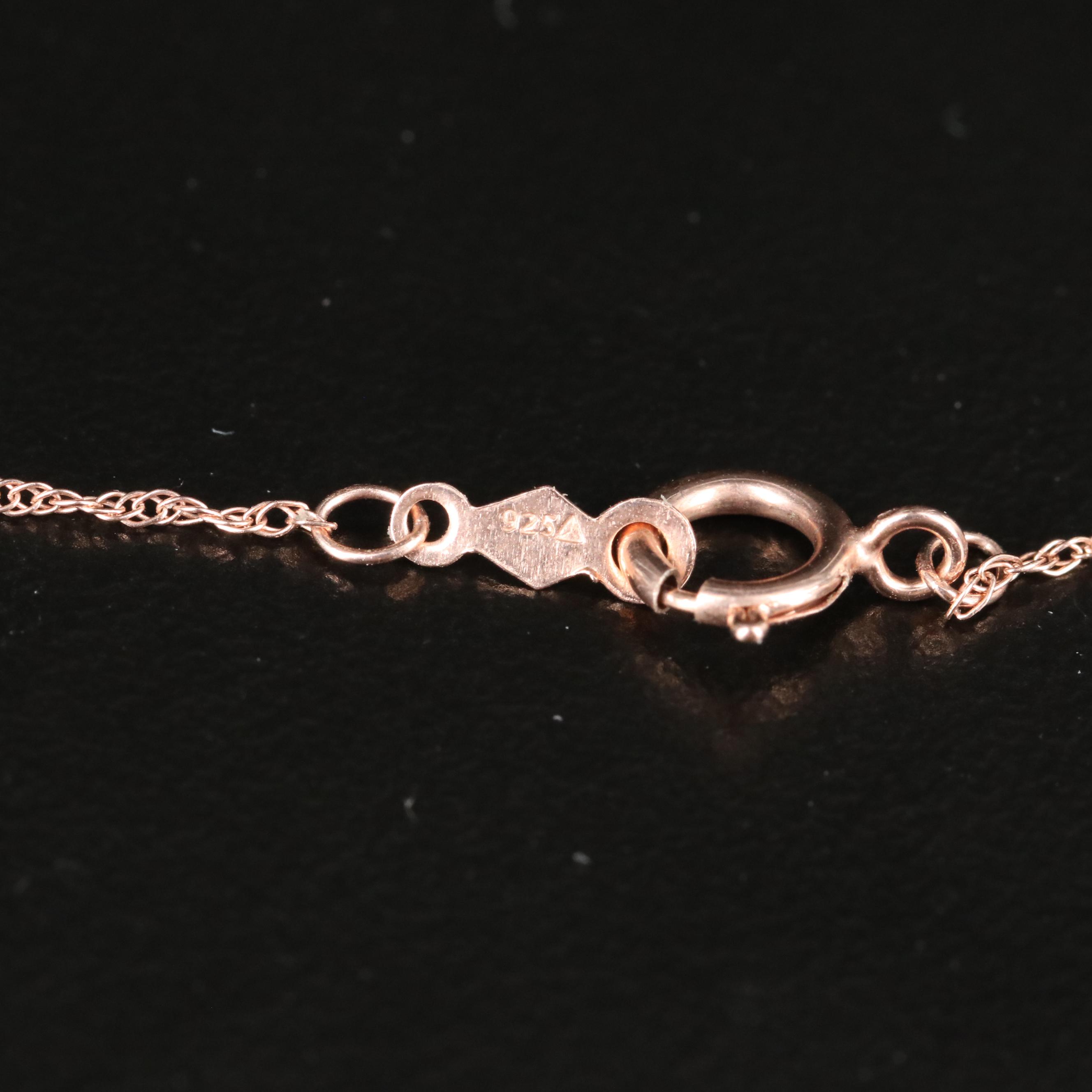 Sterling Sapphire Pendant Necklace