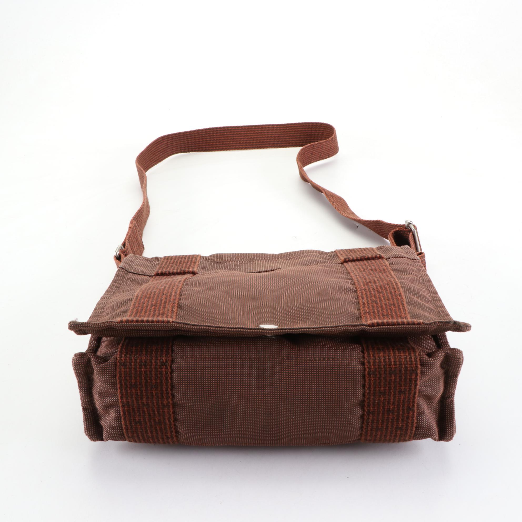 Hermès Fourre Tout Besace Messenger Bag in Toile