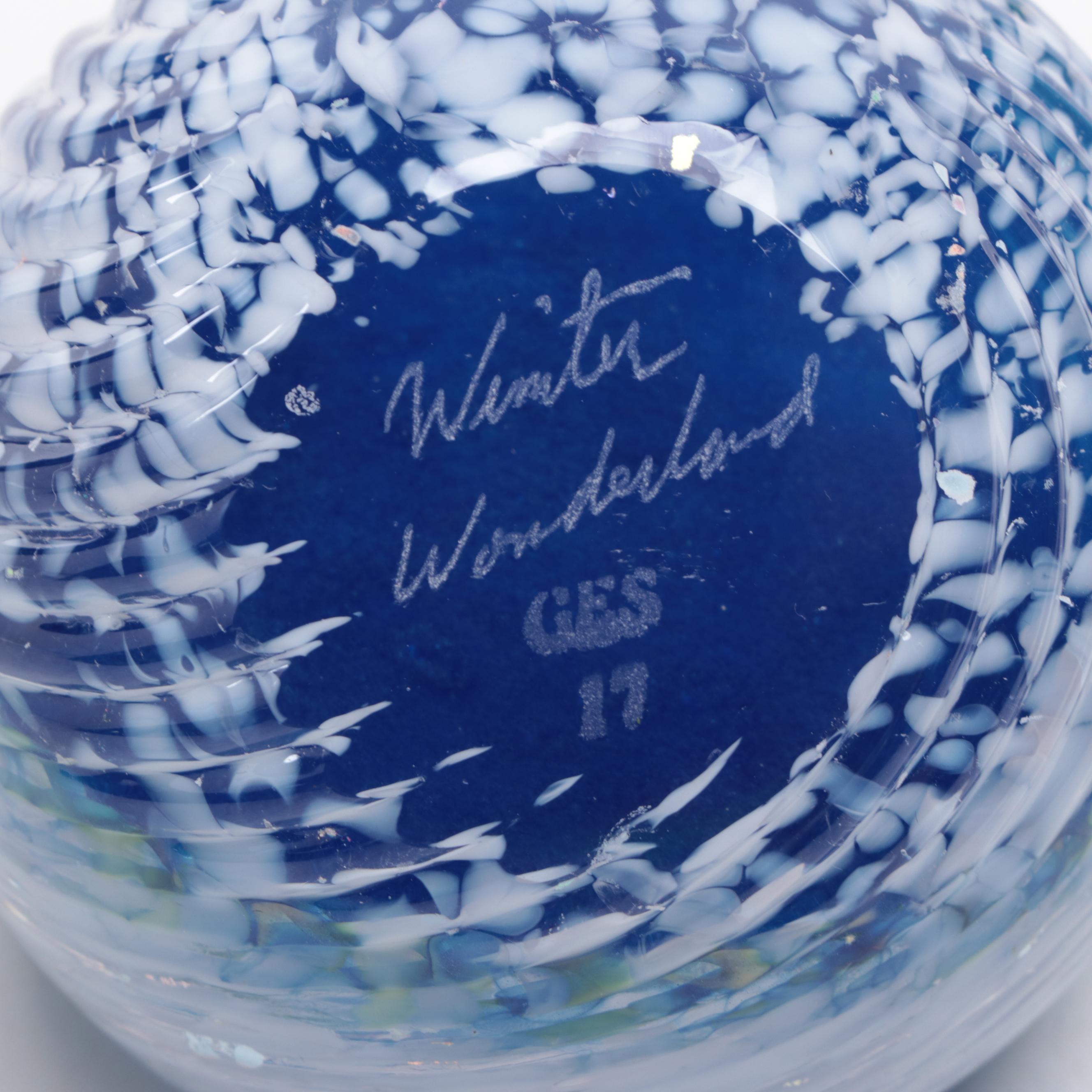 Glass Eye Studio "Full Moon"  and Other Paperweights