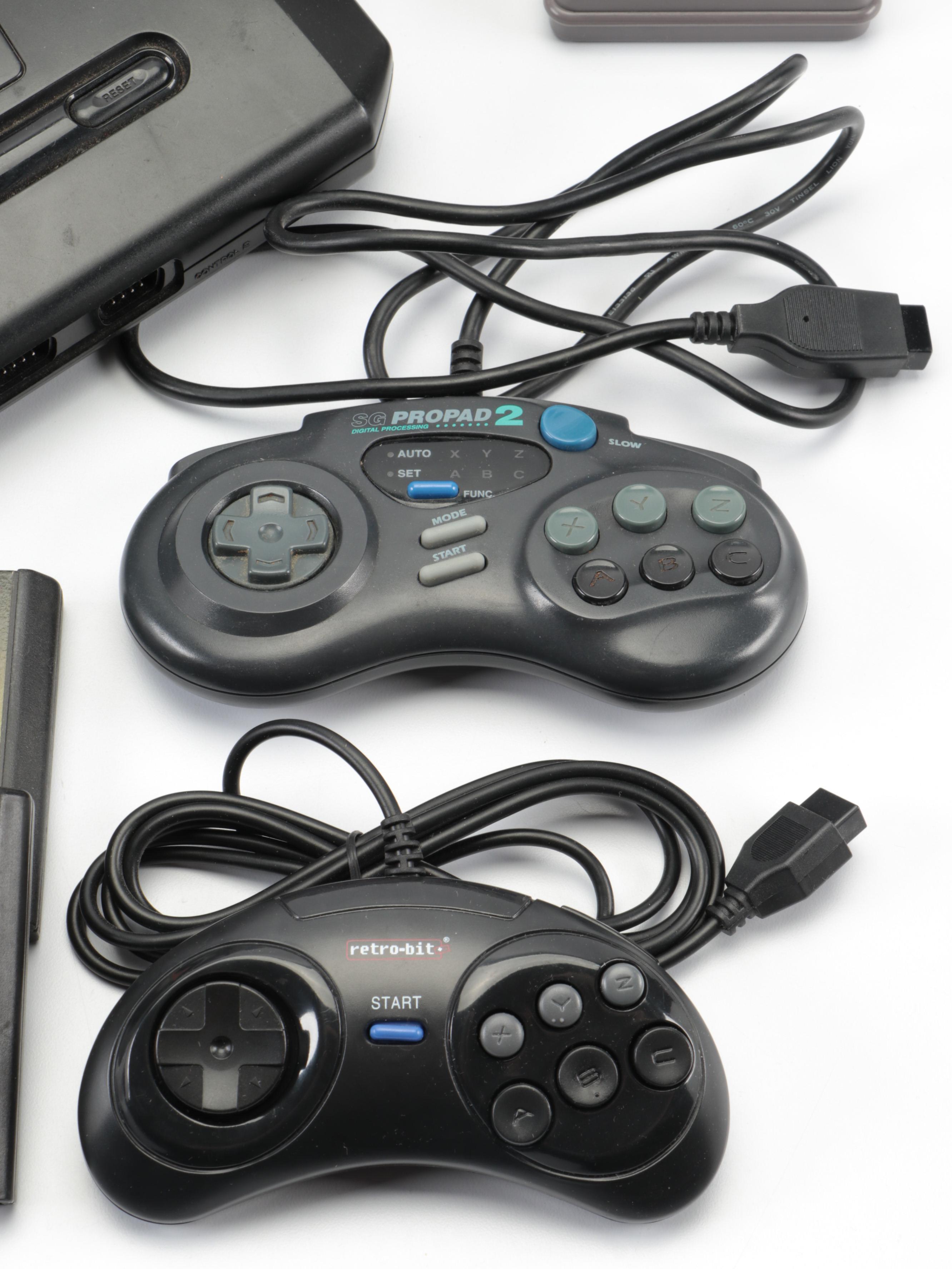 Sega Genesis Console with Spider-Man, Zero Tolerance, Budokan, and More