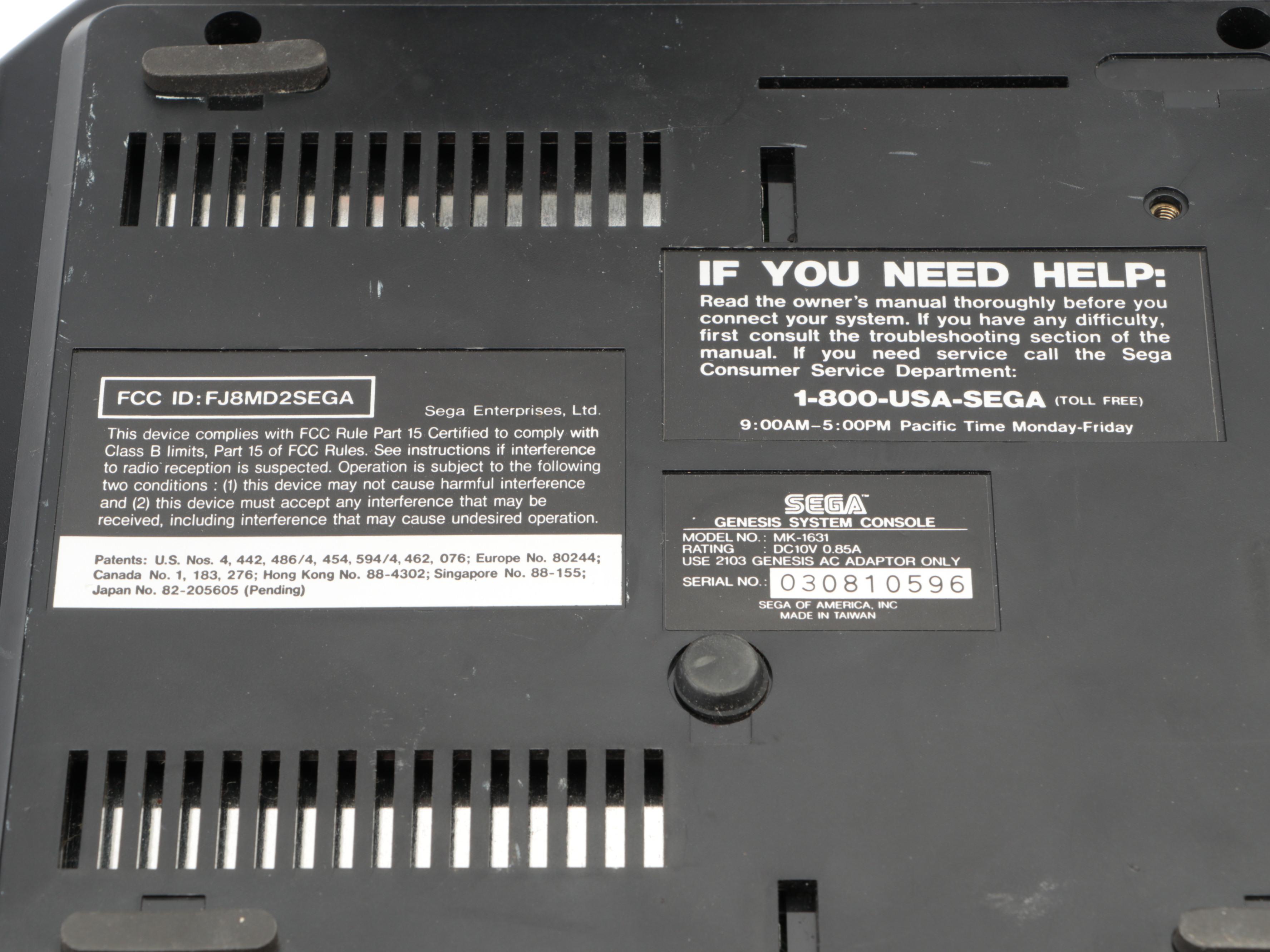 Sega Genesis Console with Spider-Man, Zero Tolerance, Budokan, and More