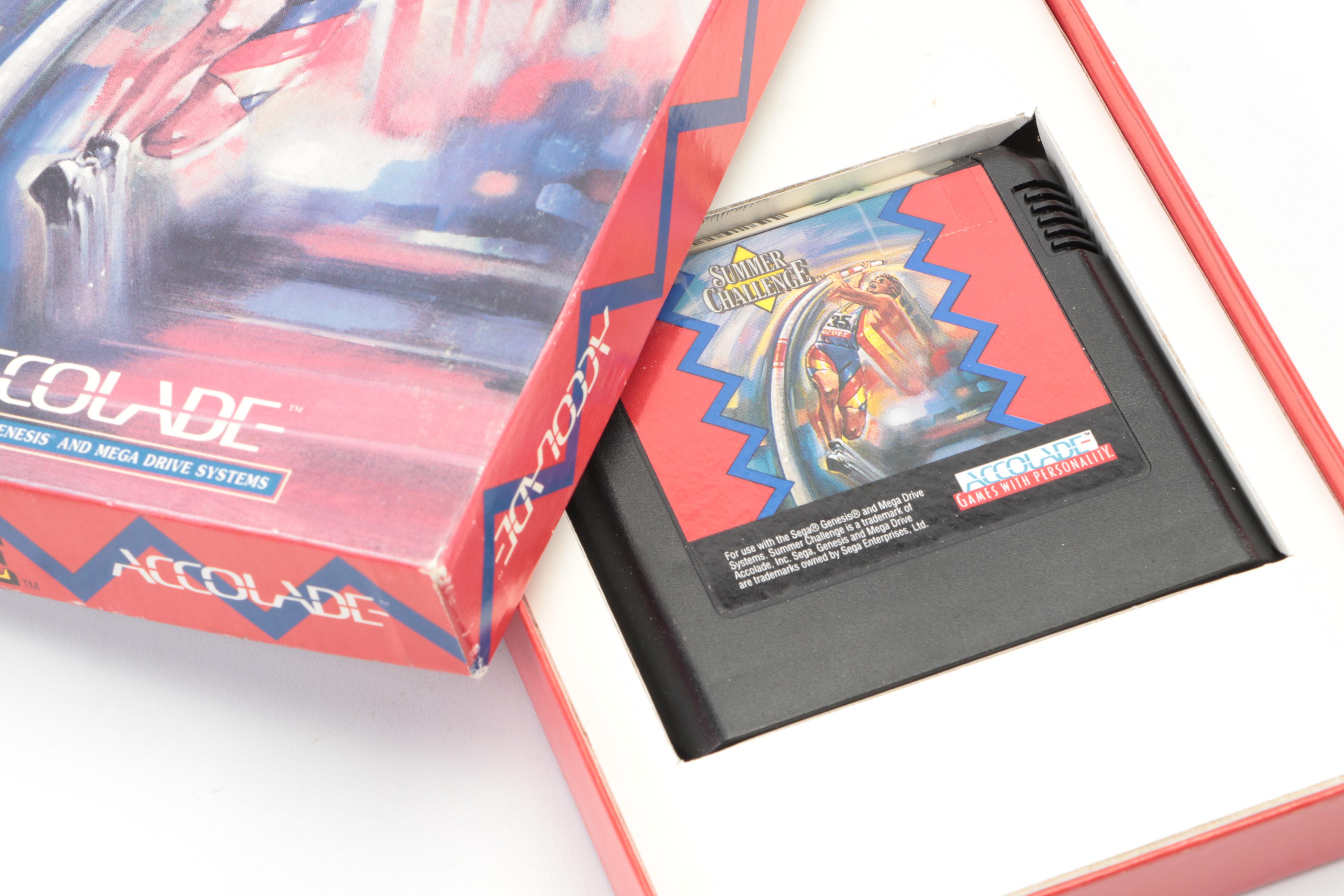 Sega Genesis Console with Spider-Man, Zero Tolerance, Budokan, and More