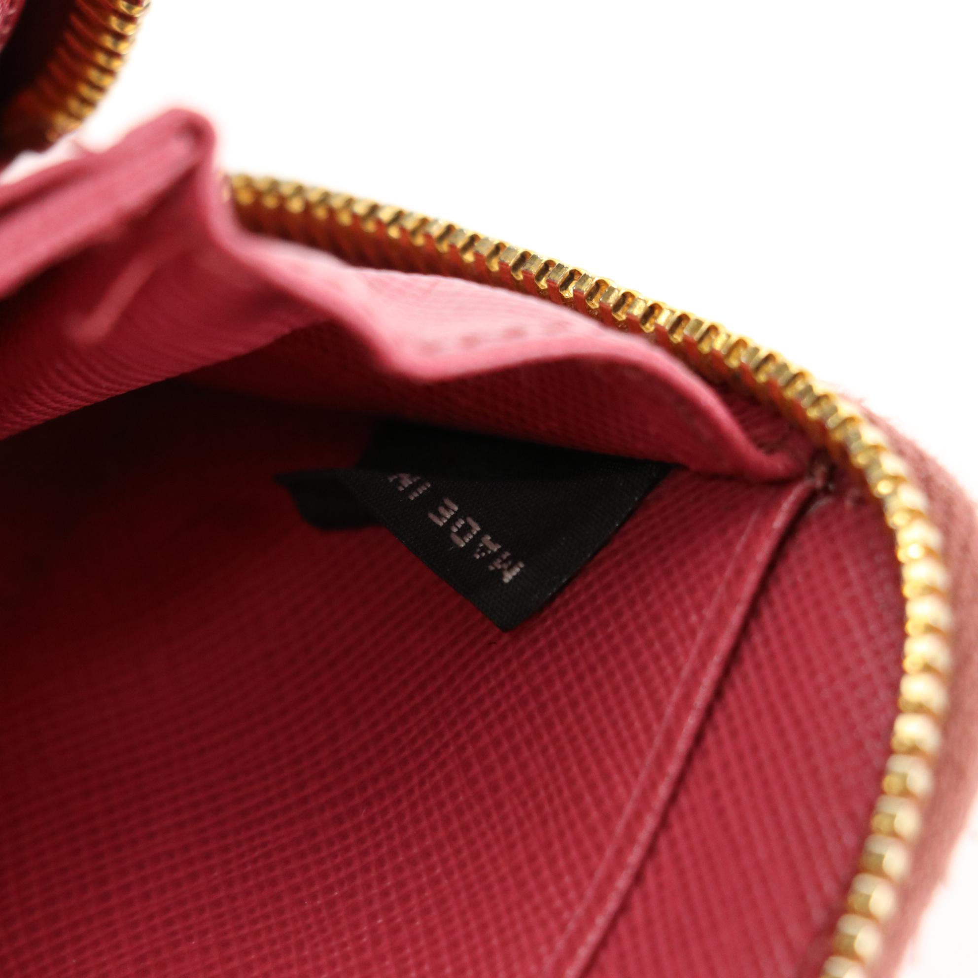 Prada Zip-Around Coin Purse in Saffiano Leather