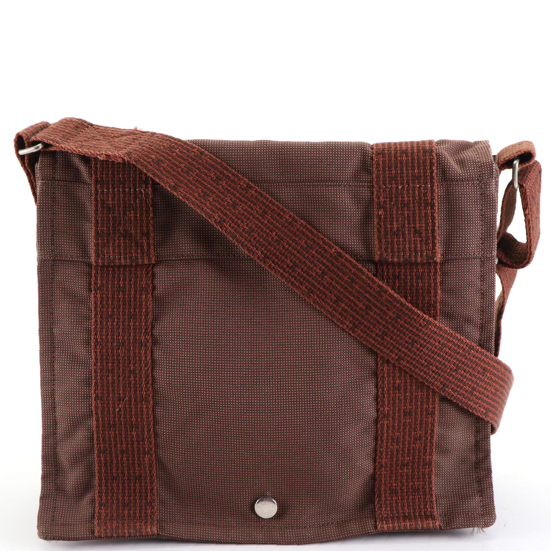 Hermès Fourre Tout Besace Messenger Bag in Toile