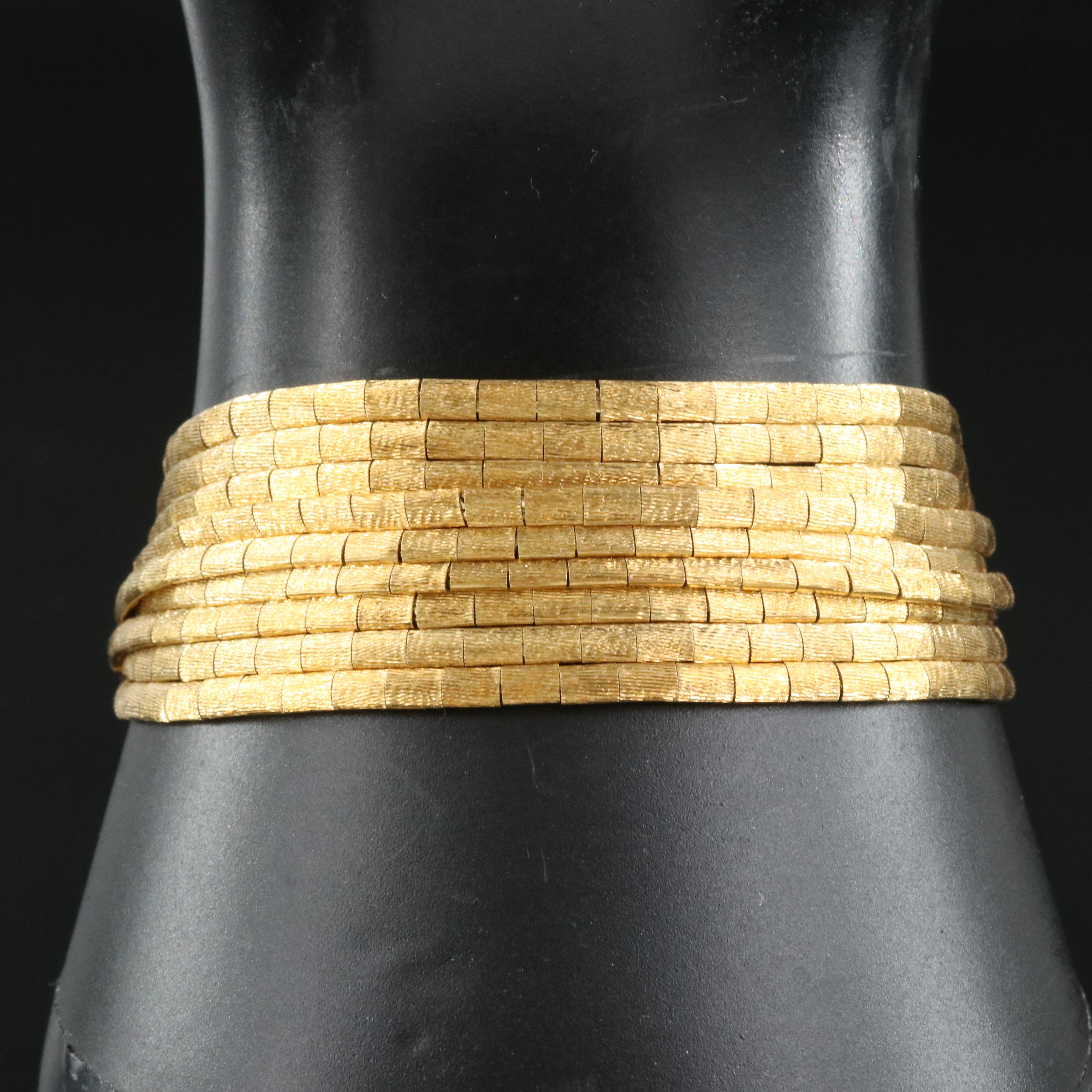 Vintage Frasson Amalia di Giulio 18K Multi-Strand Bracelet