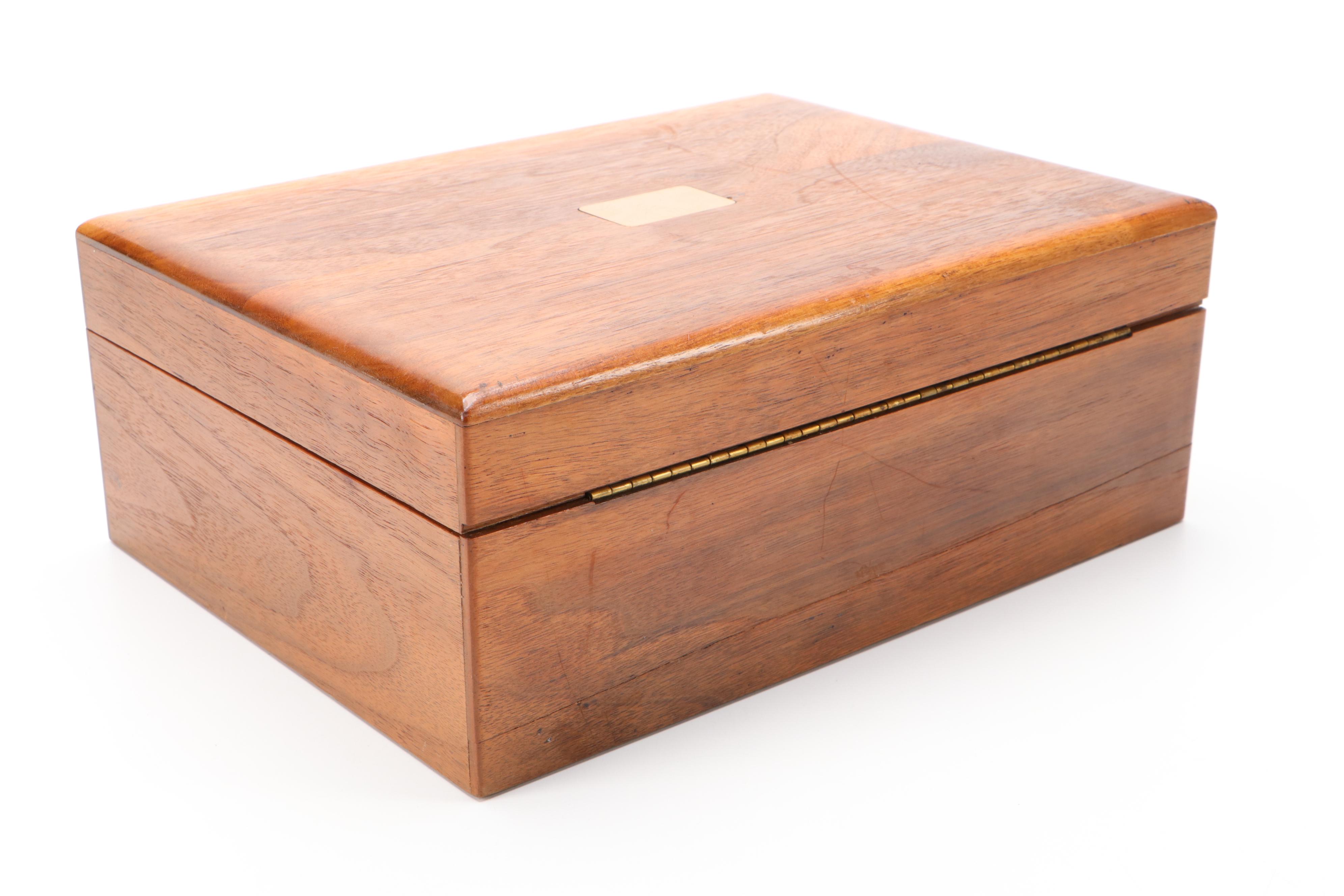 Decatur Industries Walnut and Other Wooden Humidors, 20th Century