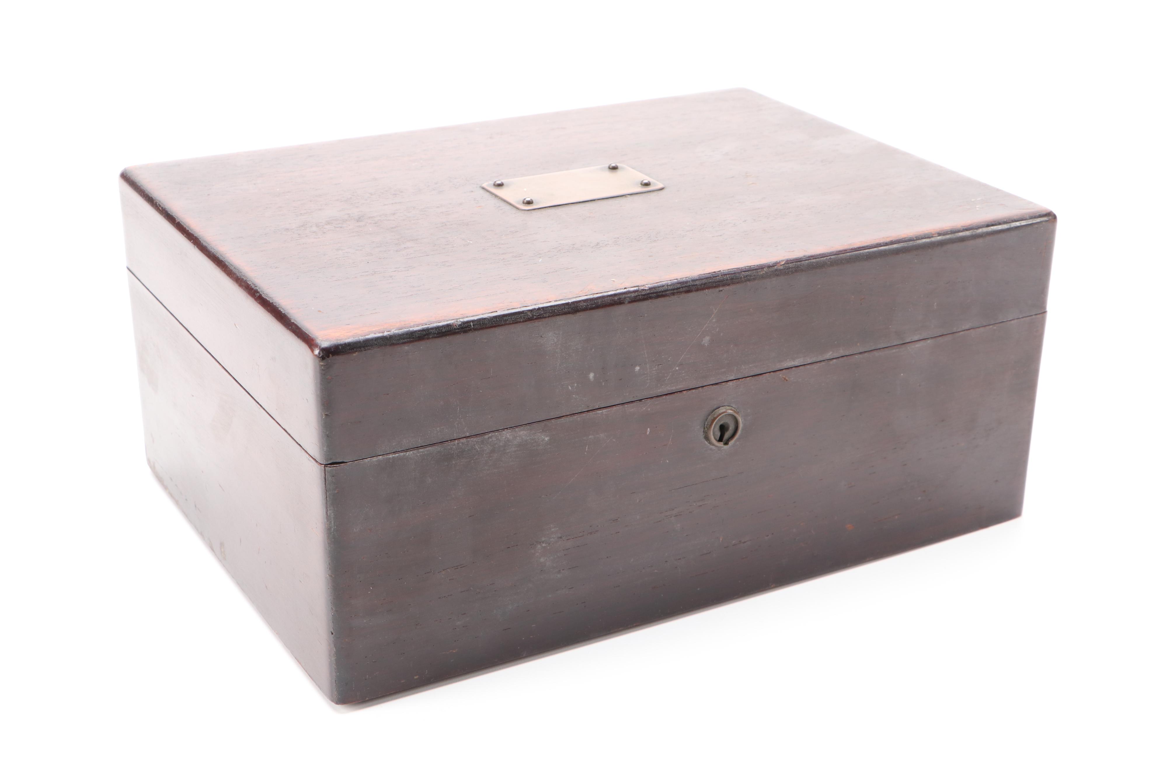 Decatur Industries Walnut and Other Wooden Humidors, 20th Century