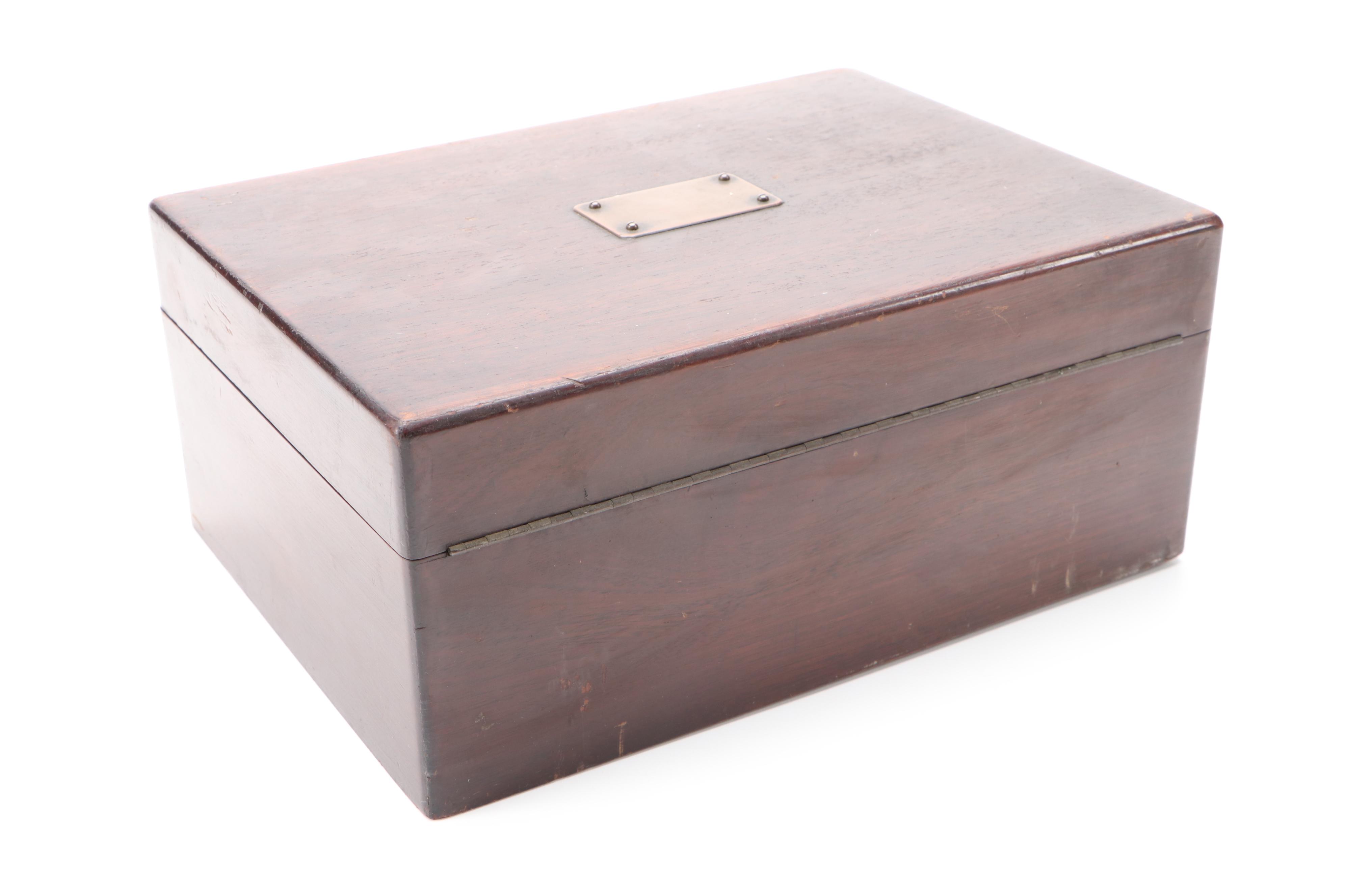 Decatur Industries Walnut and Other Wooden Humidors, 20th Century
