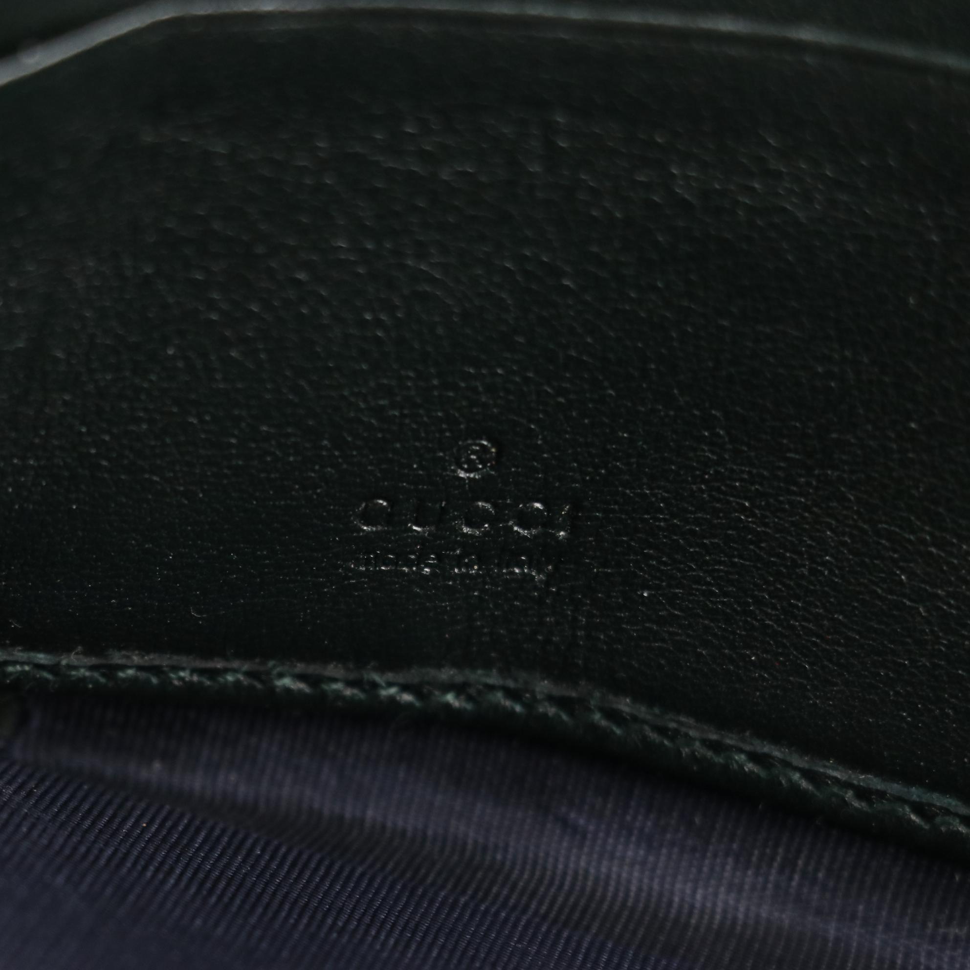 Gucci Guccissima Patent Leather Zip Wallet