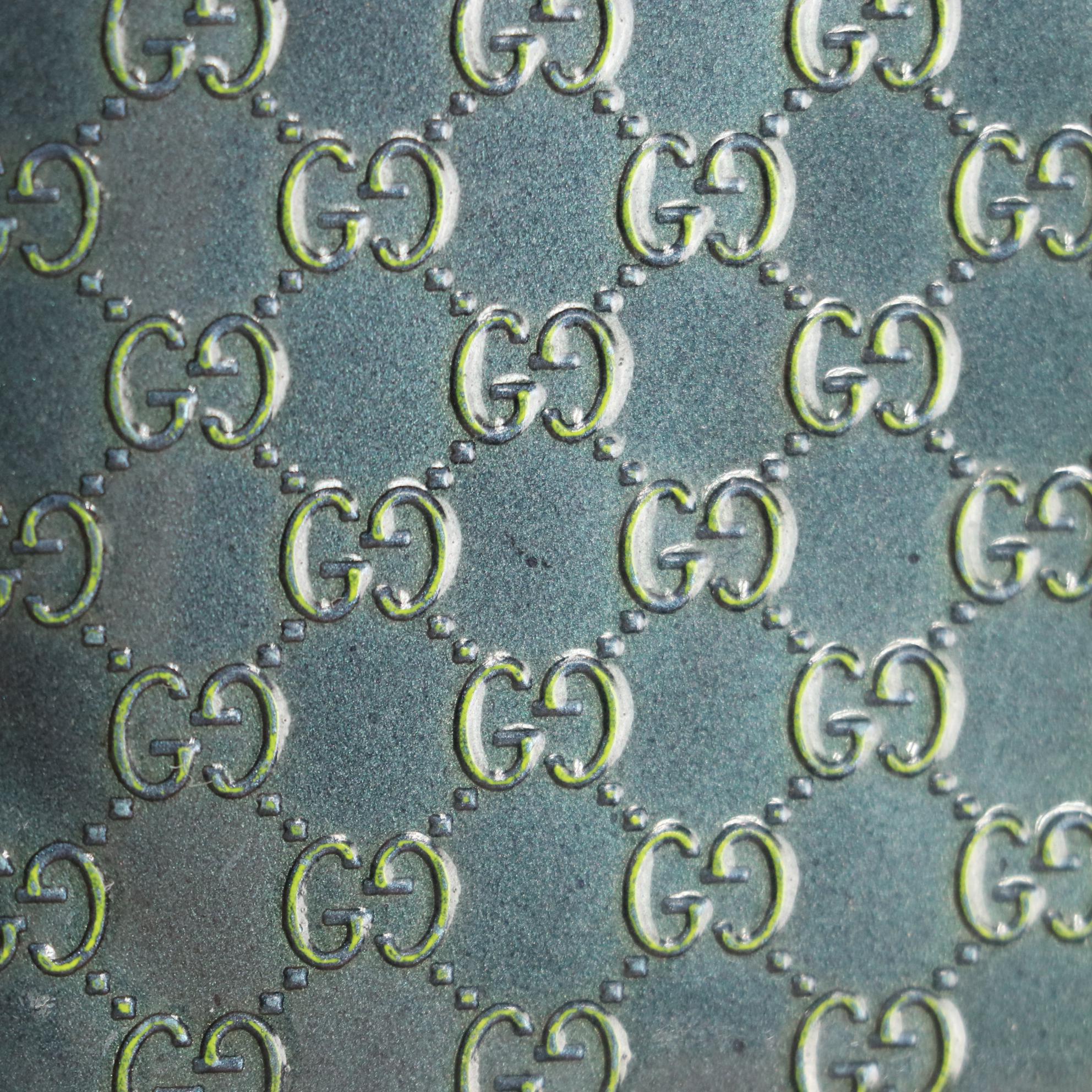 Gucci Guccissima Patent Leather Zip Wallet