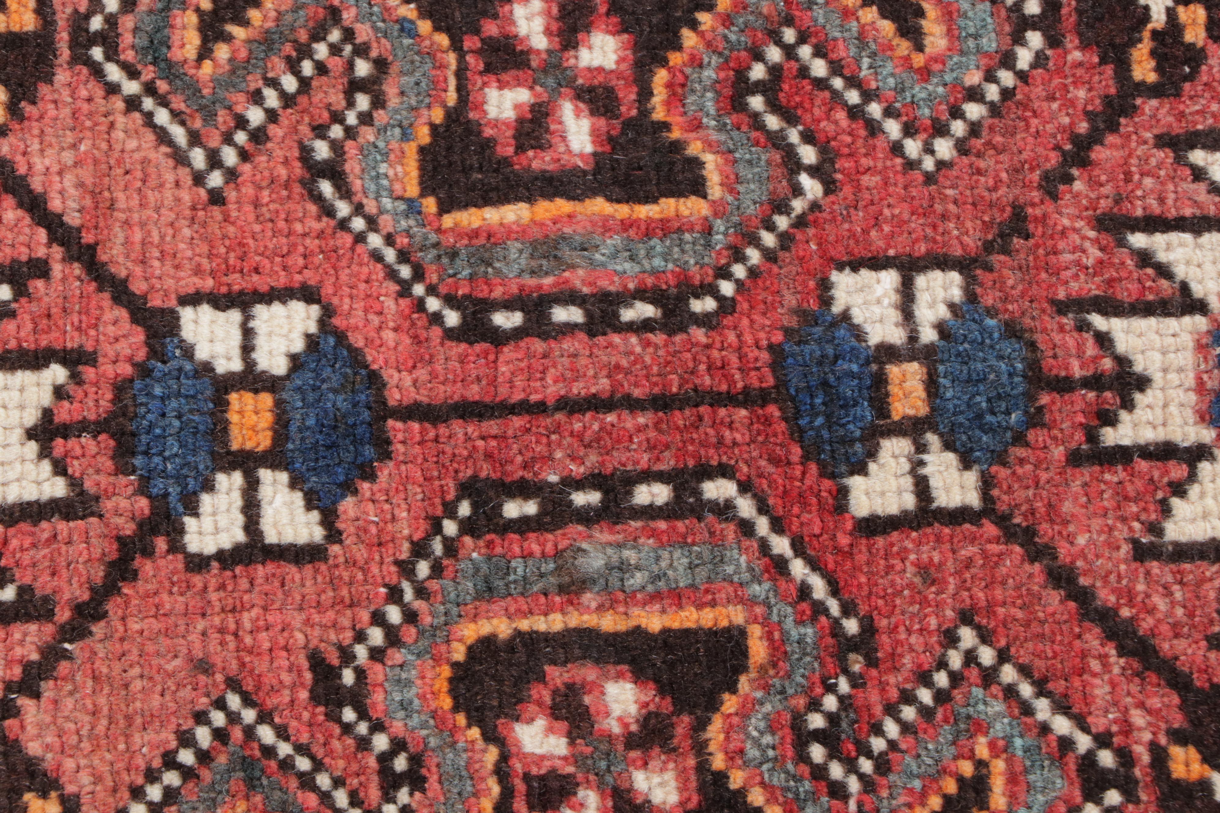 3'8 x 5'2 Hand-Knotted Persian Hamadan Area Rug