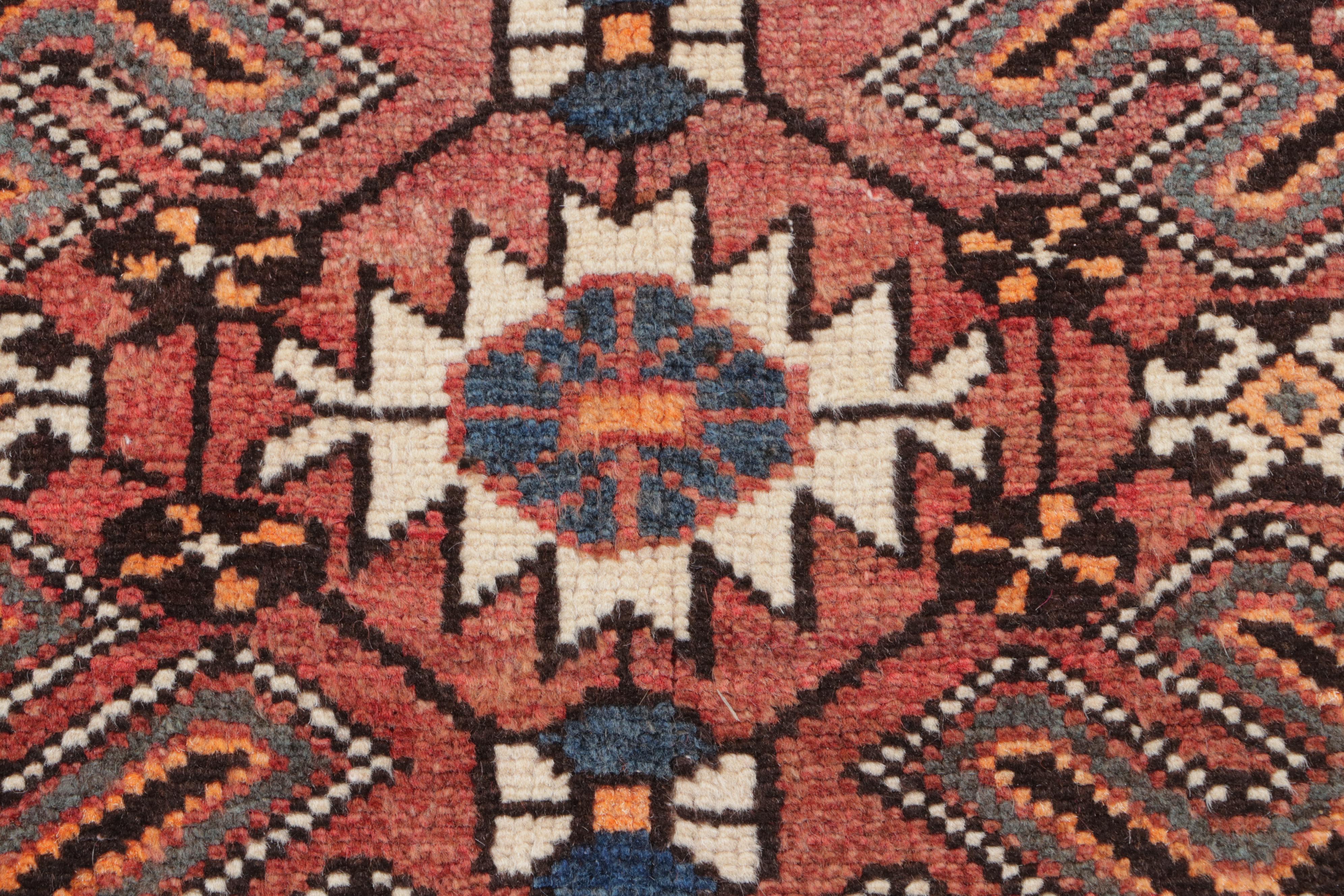 3'8 x 5'2 Hand-Knotted Persian Hamadan Area Rug