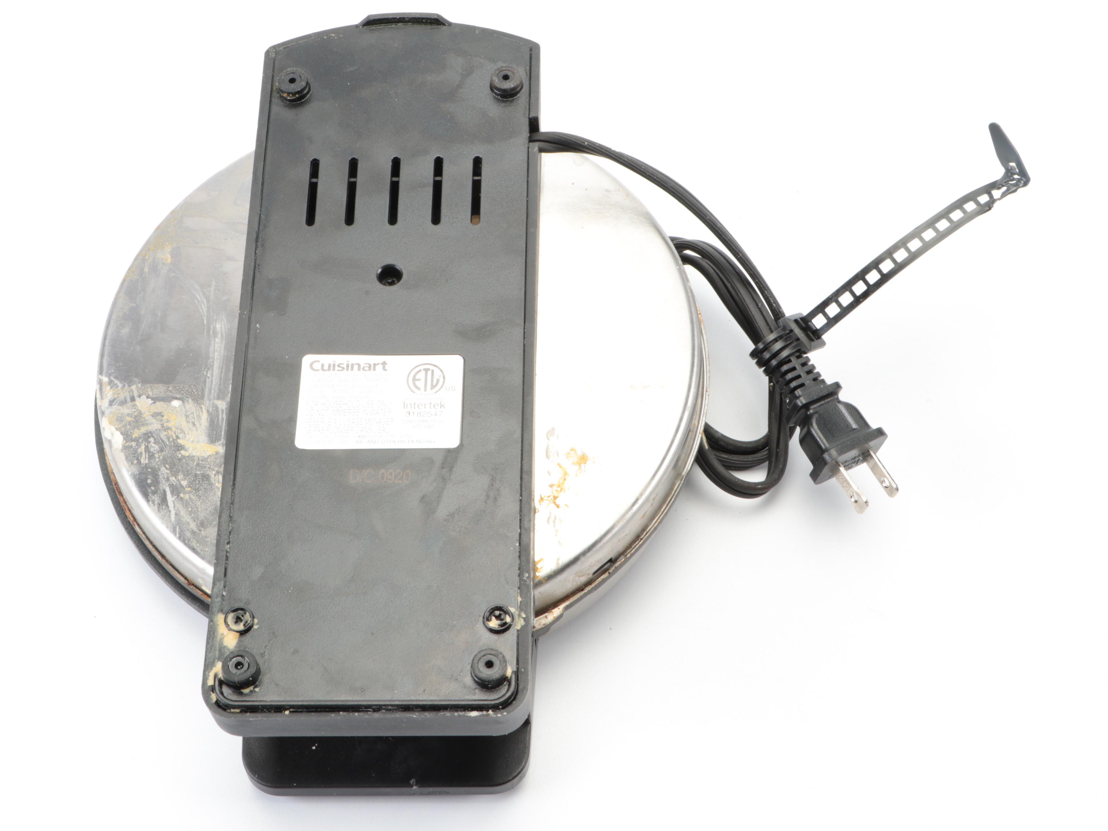 George Foreman Grill with Cuisinart Waffle Irons