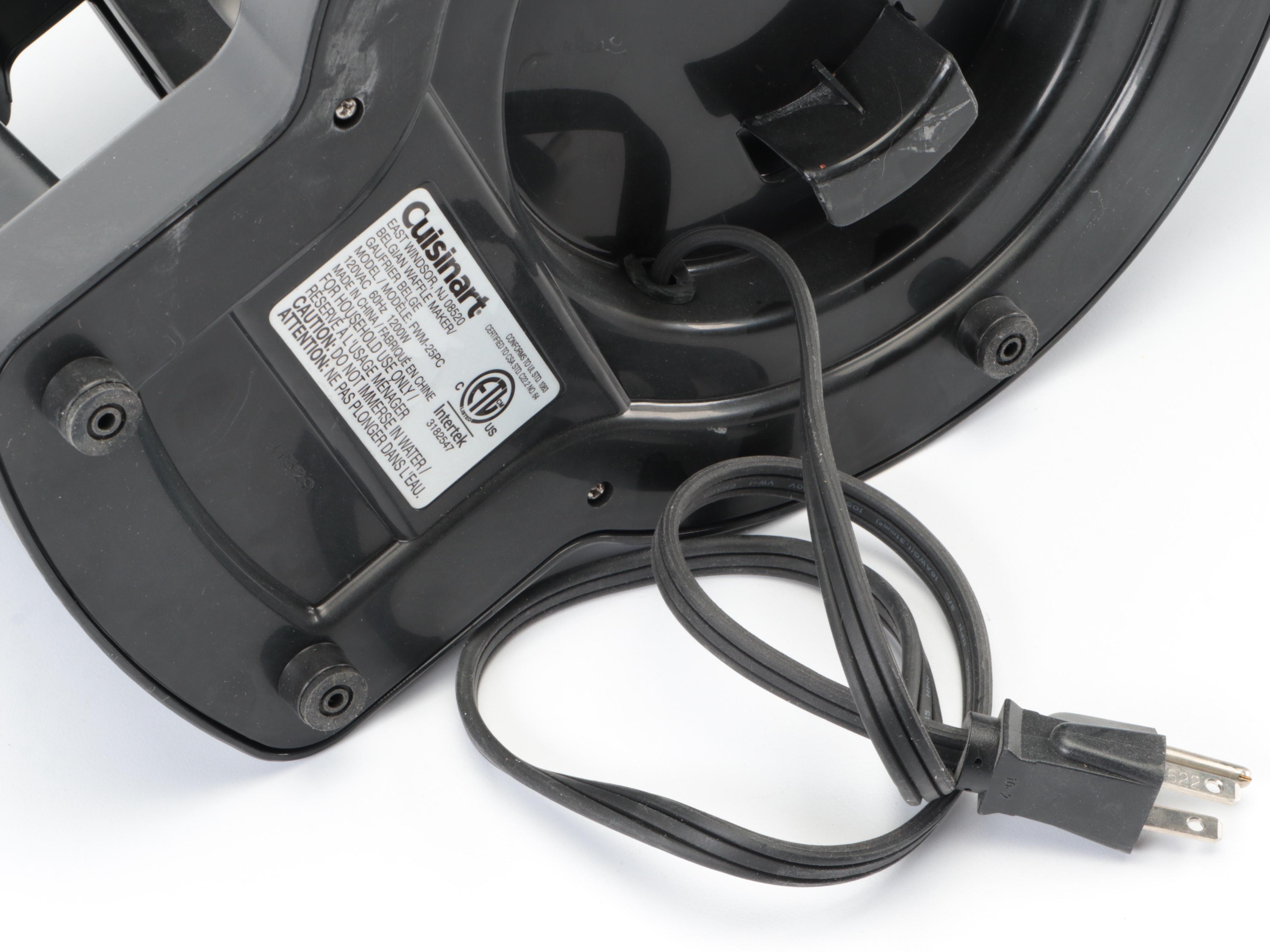 George Foreman Grill with Cuisinart Waffle Irons