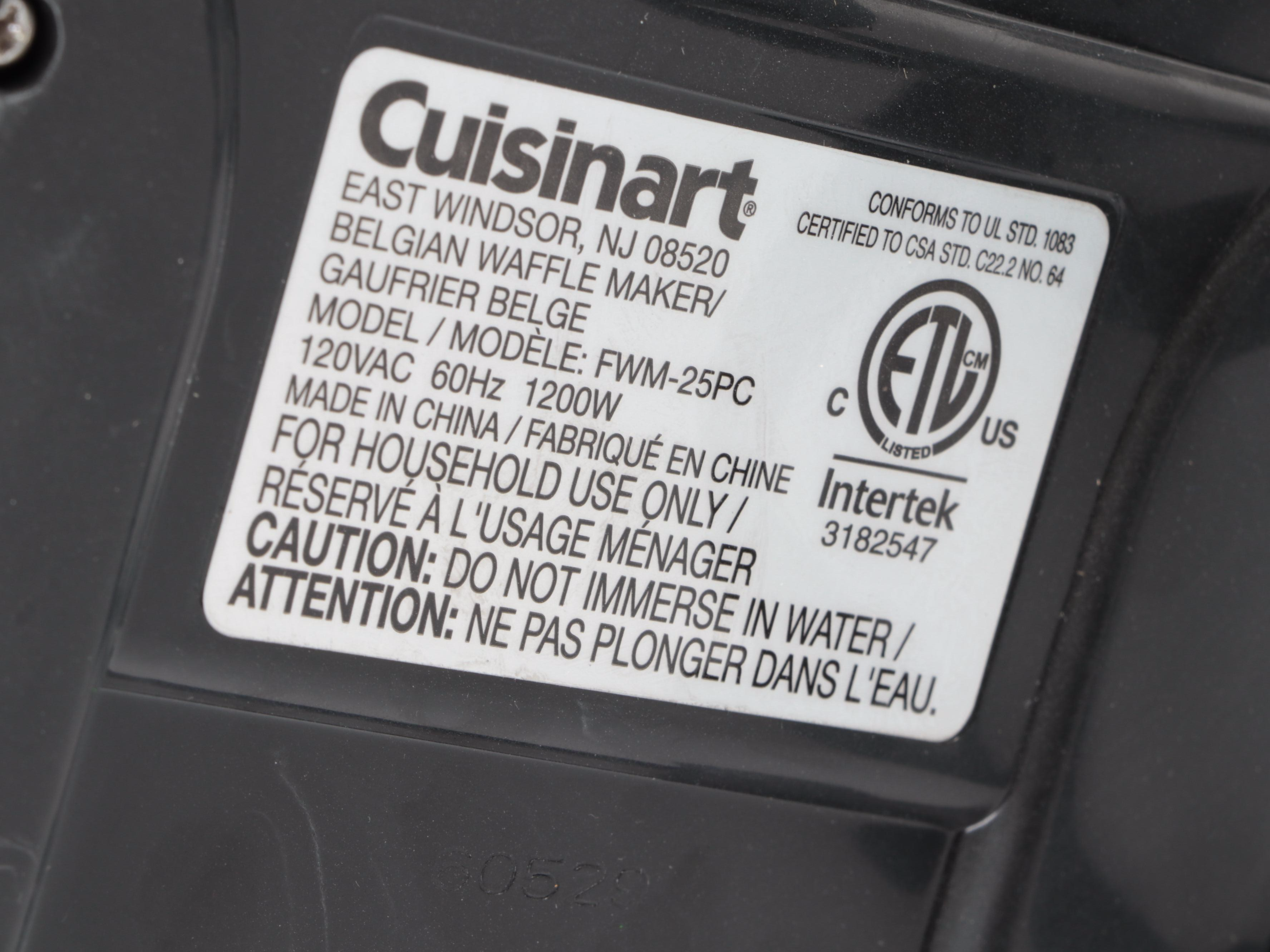 George Foreman Grill with Cuisinart Waffle Irons