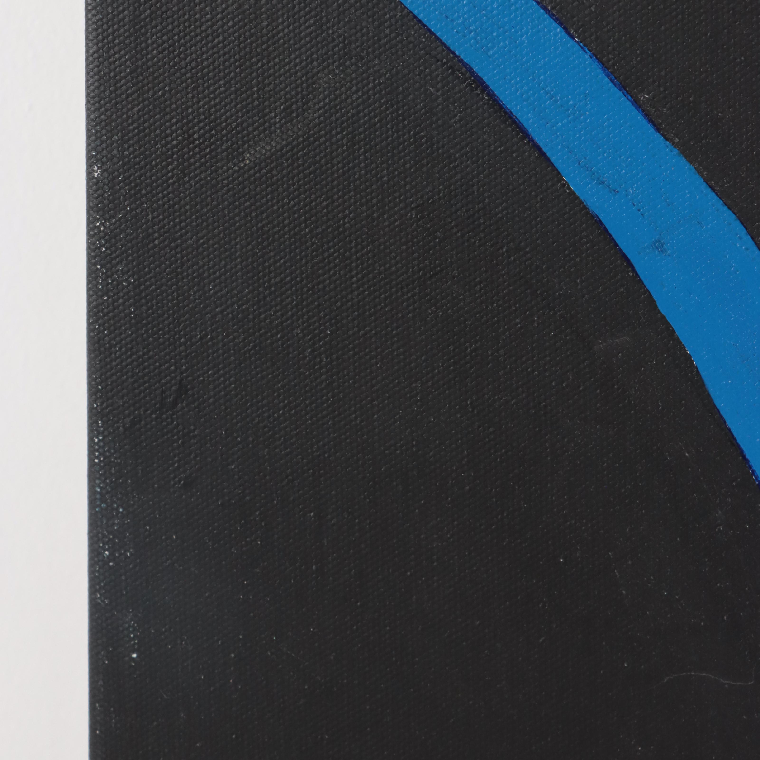 Abstract Botanical Acrylic Painting After Jack Youngerman, 21st Century