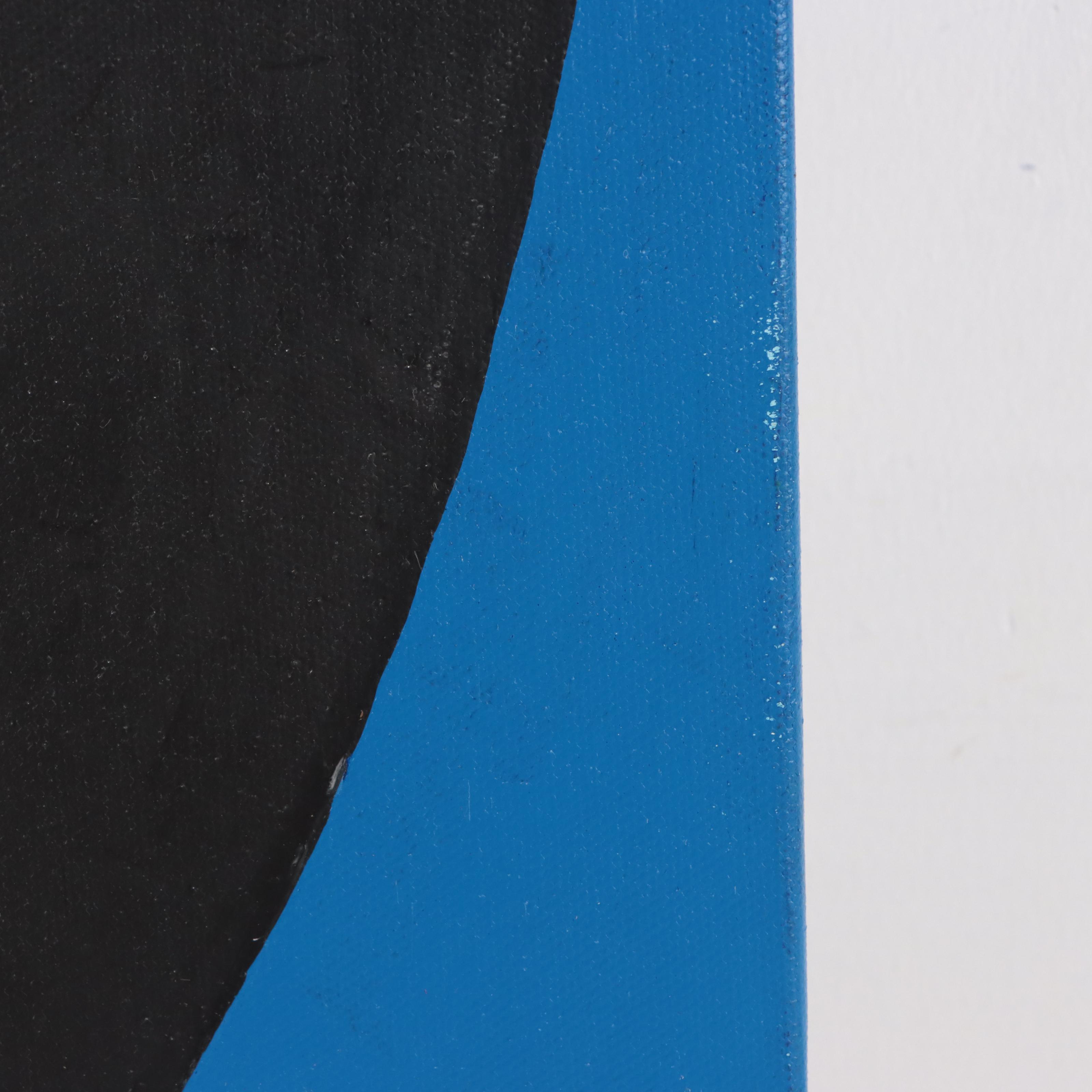 Abstract Botanical Acrylic Painting After Jack Youngerman, 21st Century