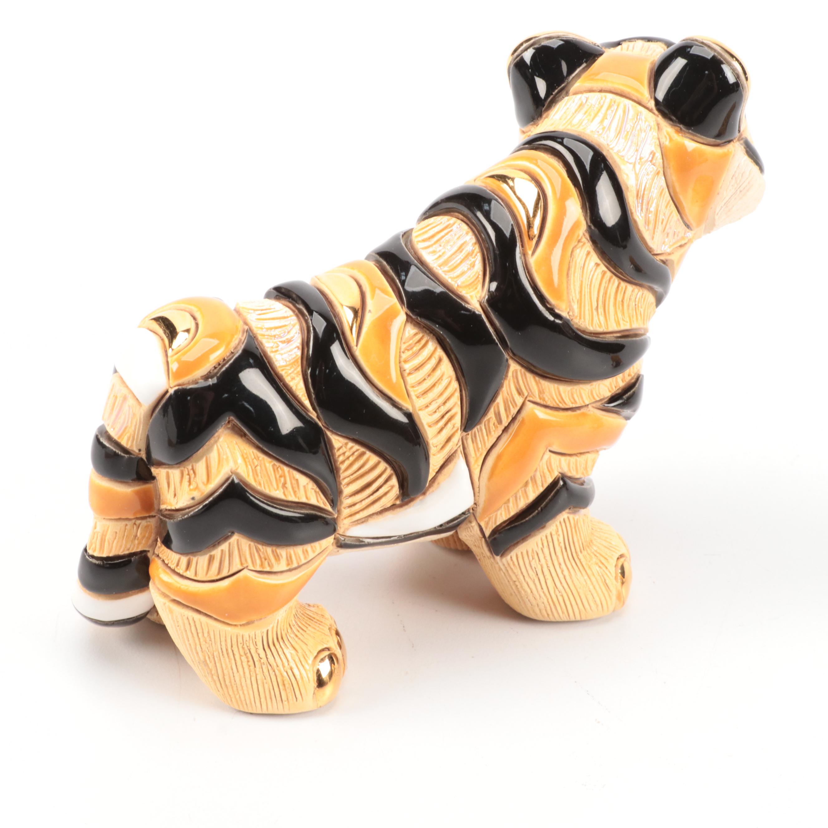 De Rosa Ceramic Tiger and Owl Figurines and Collector's Guide