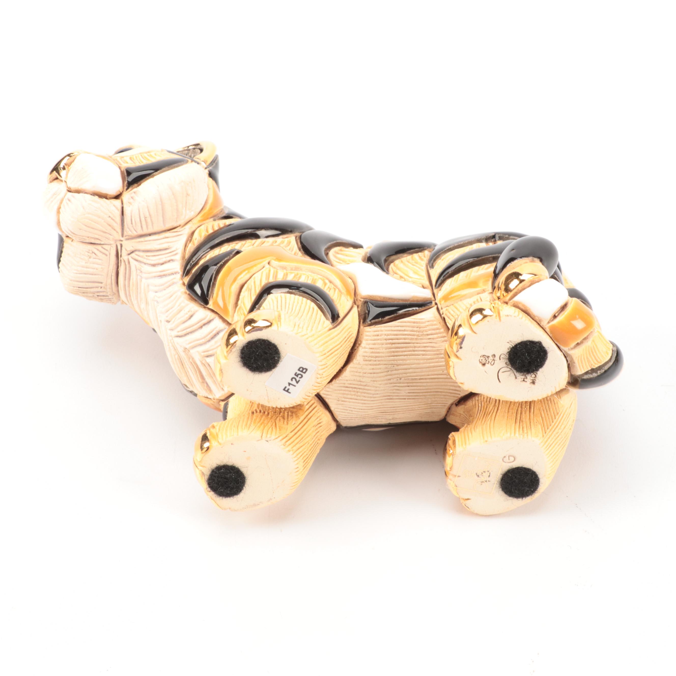 De Rosa Ceramic Tiger and Owl Figurines and Collector's Guide