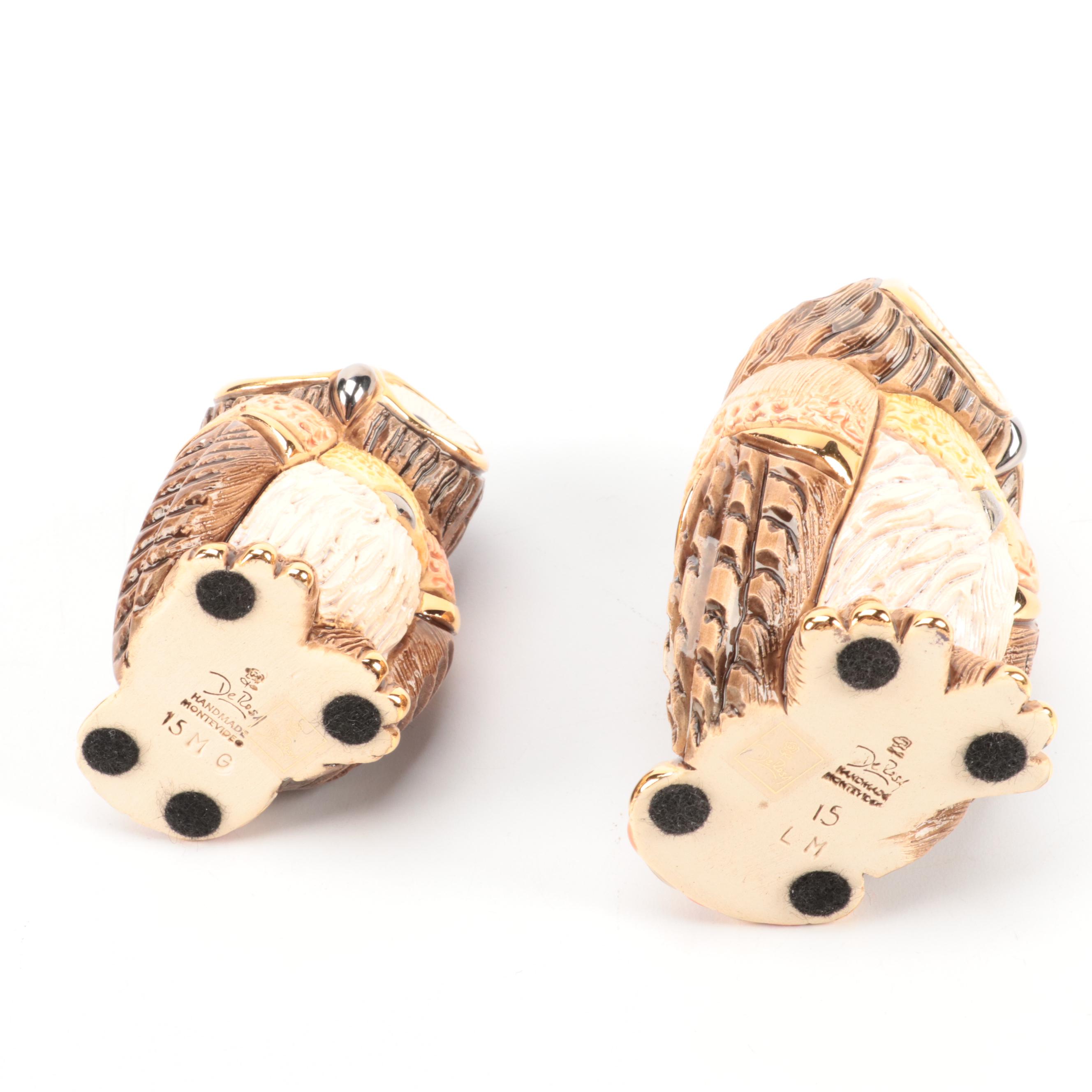 De Rosa Ceramic Owl Figurines