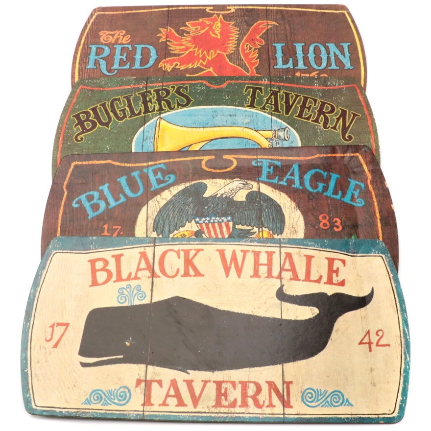 Paperboard Tavern Signs, 1970s