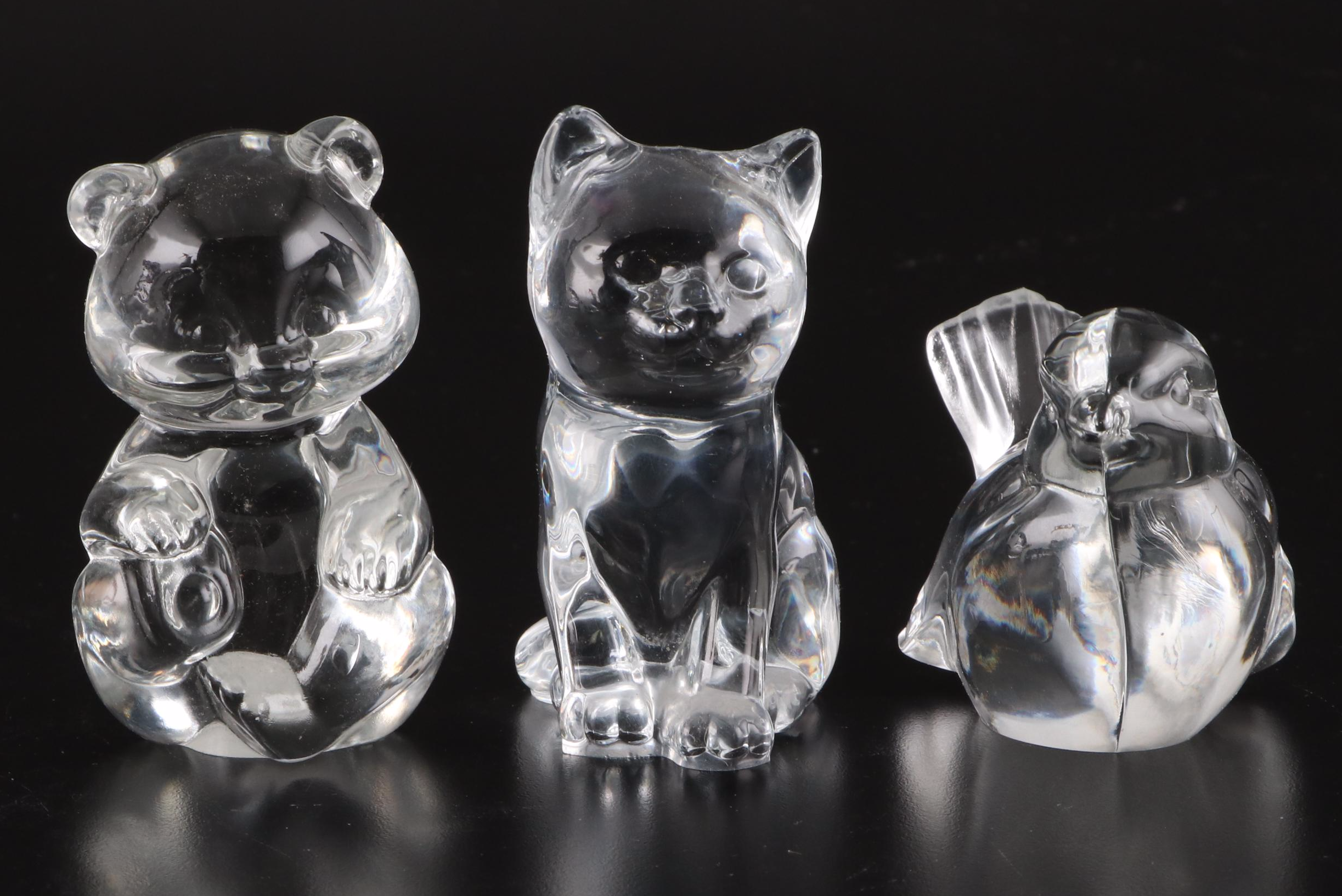 Princess House Crystal Figurines with Other Crystal Table Décor