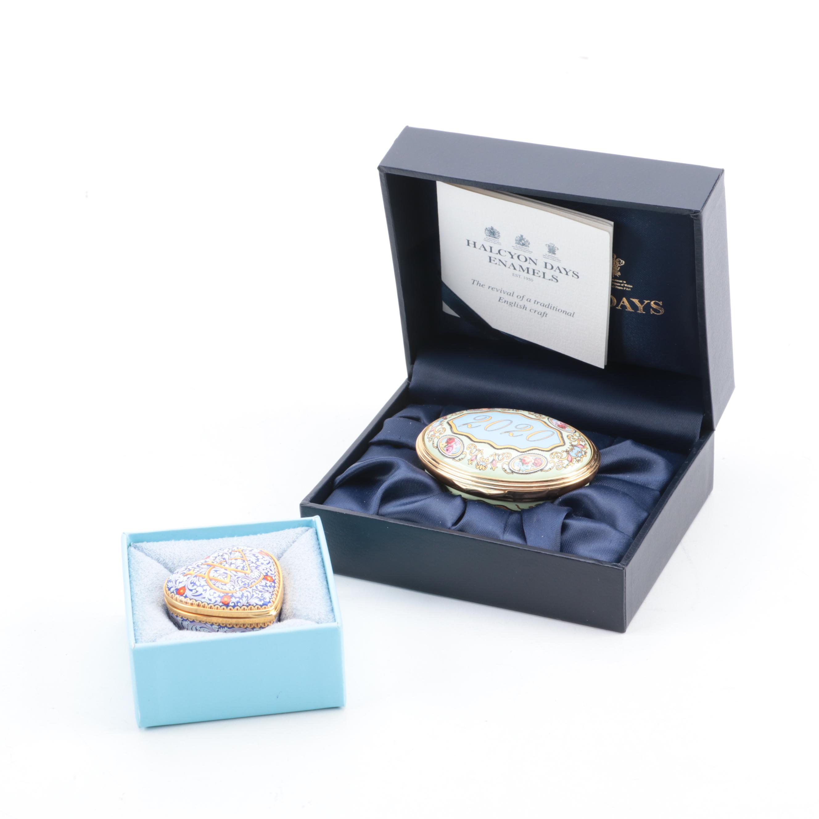 Halcyon Days English Enamel Boxes