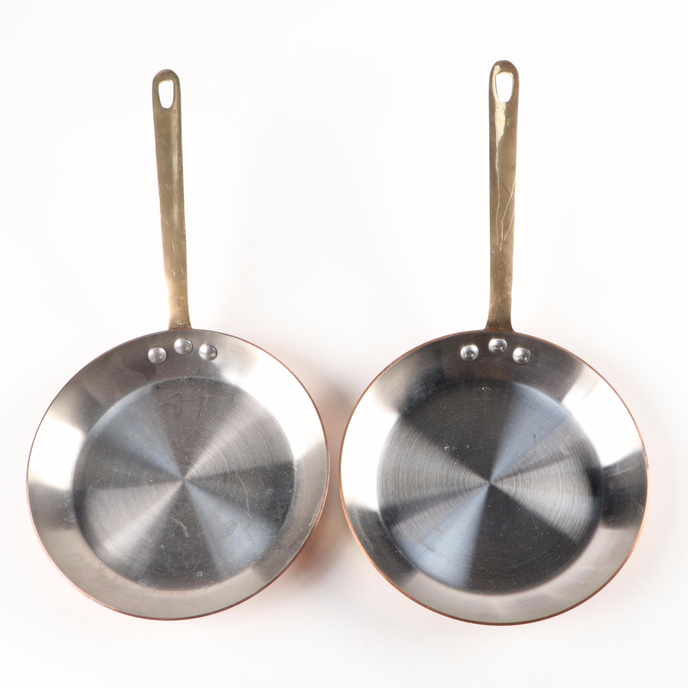 Williams-Sonoma Copper Pans with White Glazed Ceramic Mixing Bowls