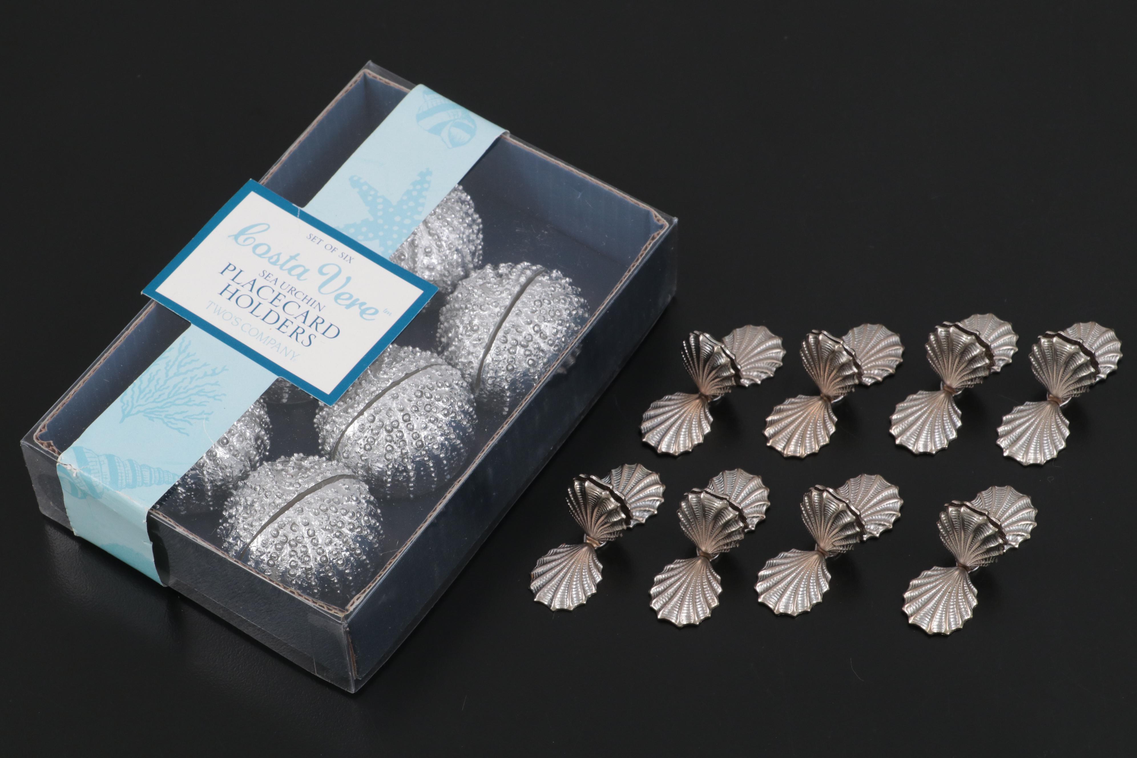 Marine Animal Themed Tableware Including Costa Vere Place Card Holders