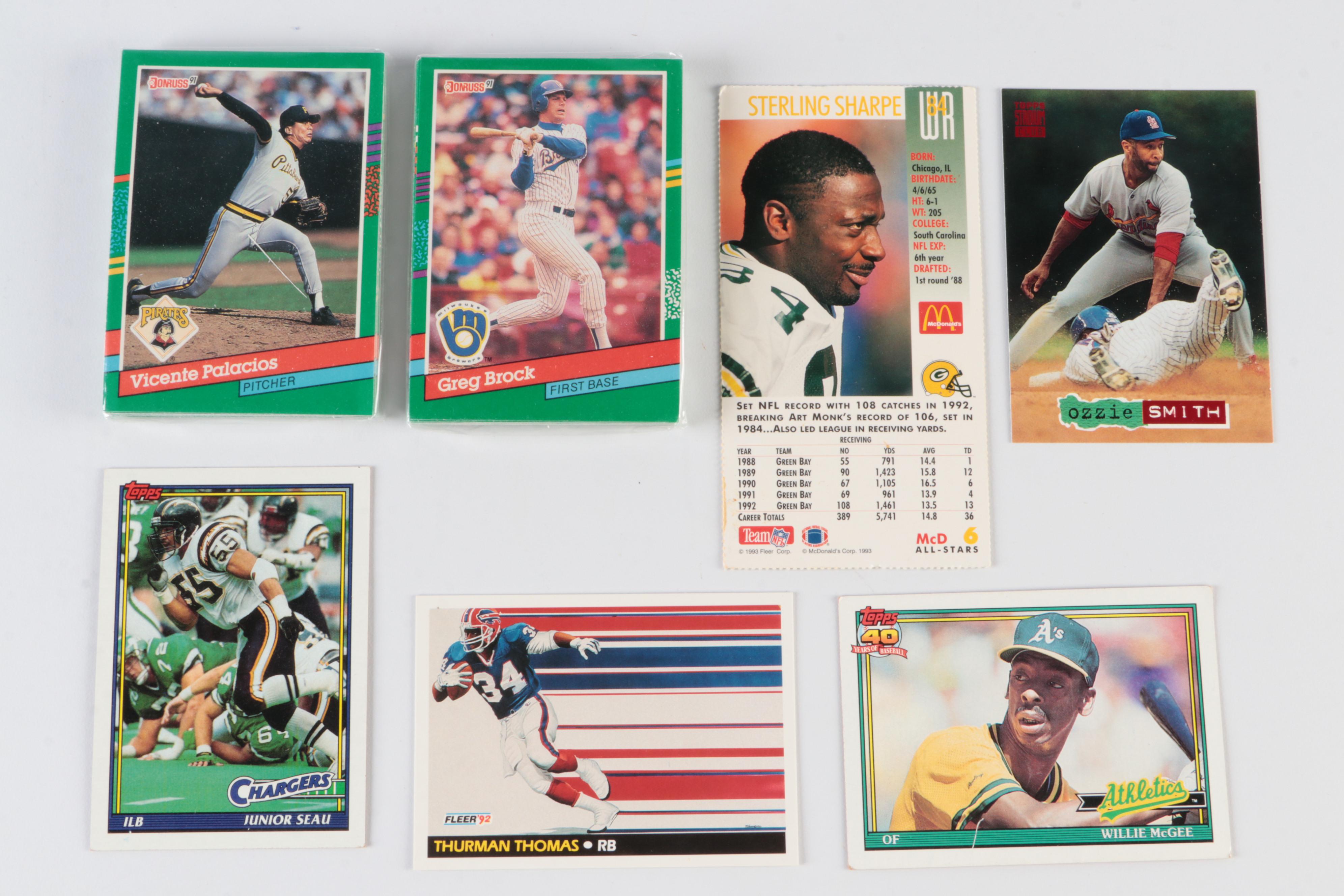 MLB, USA Dream Team Bags with Sports Trading Cards and Glove, 1980s–2000s