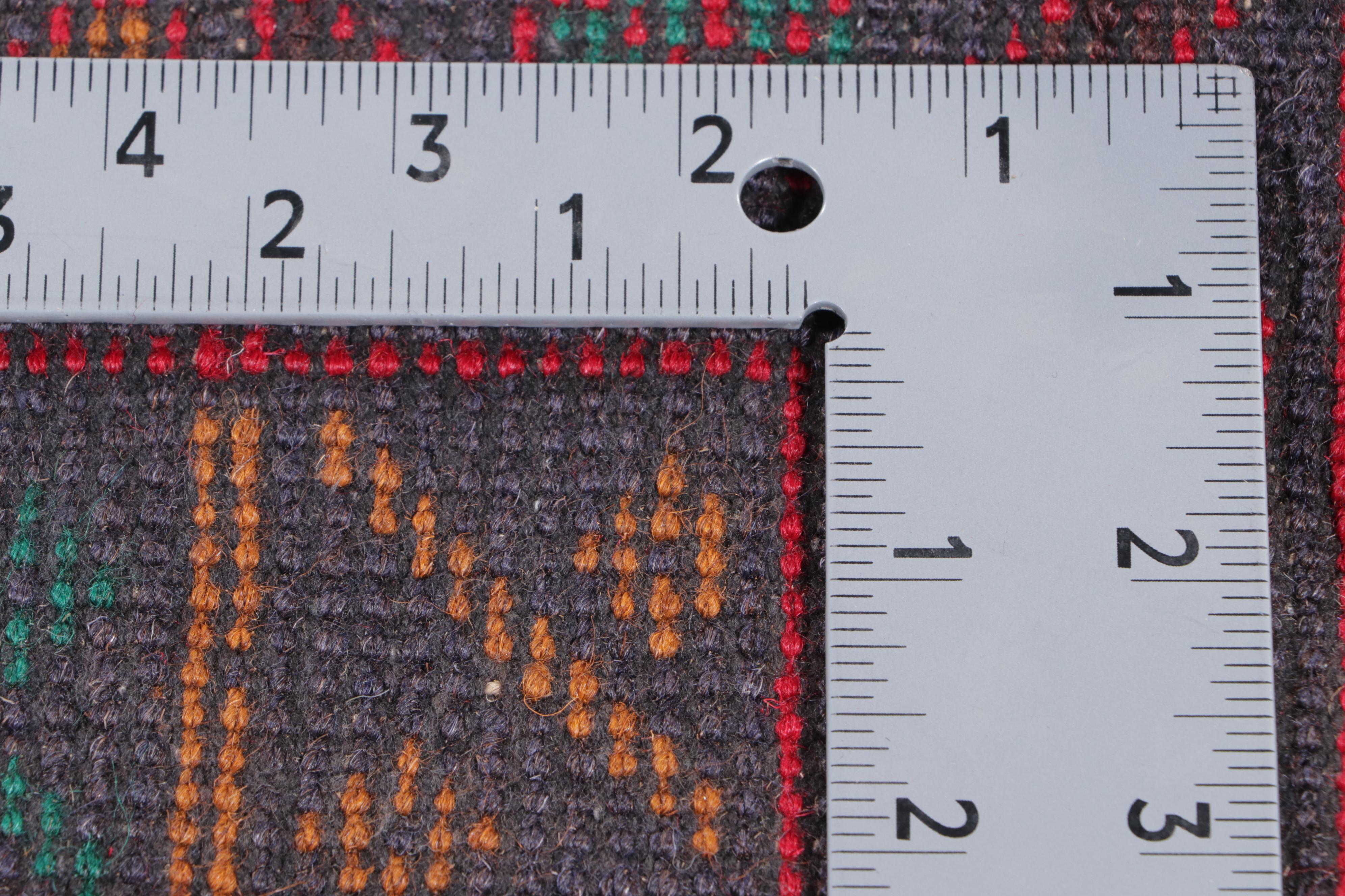 2'7 x 4'9 Hand-Knotted Afghan Teimani Accent Rug