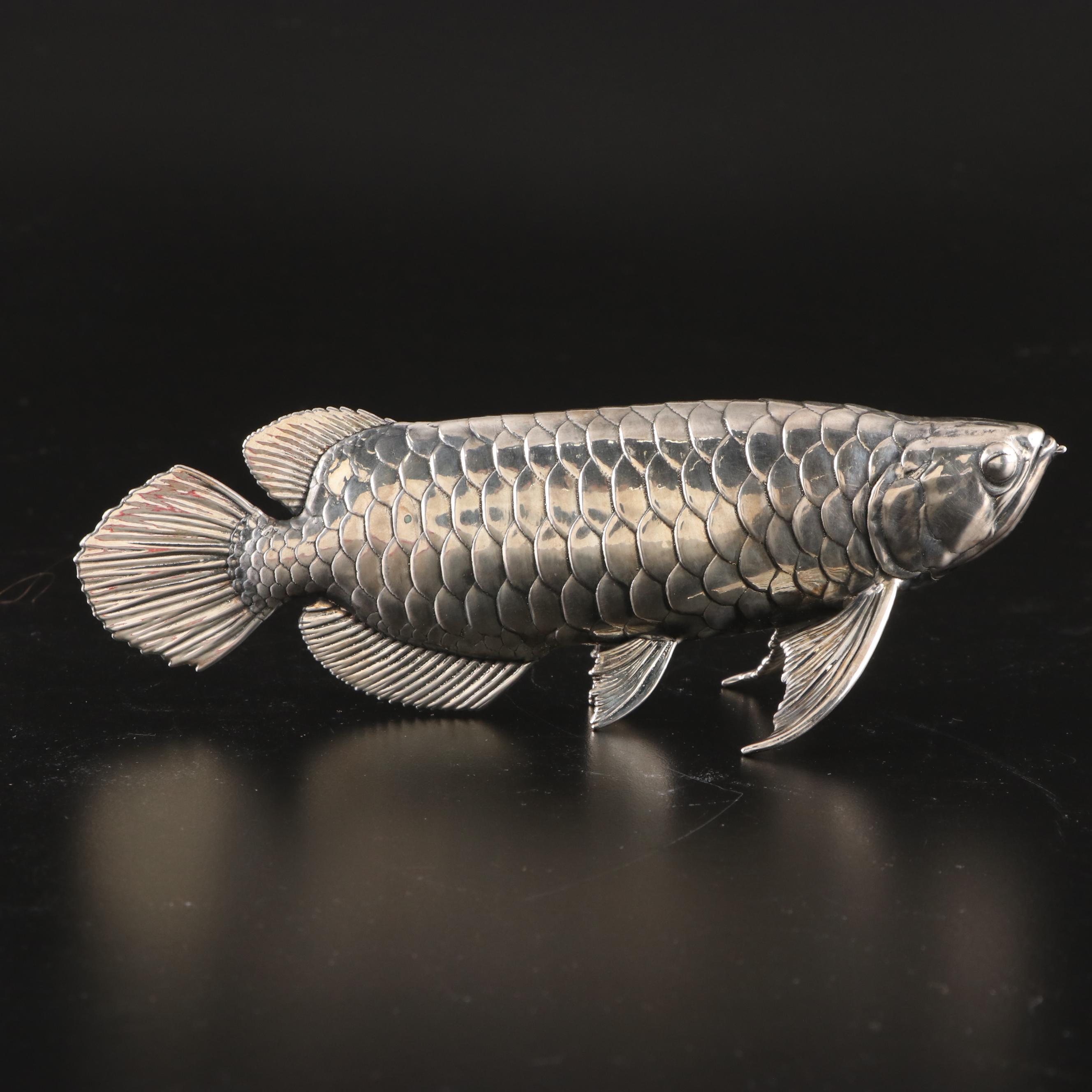 Sterling Silver Arowana Lucky Fish