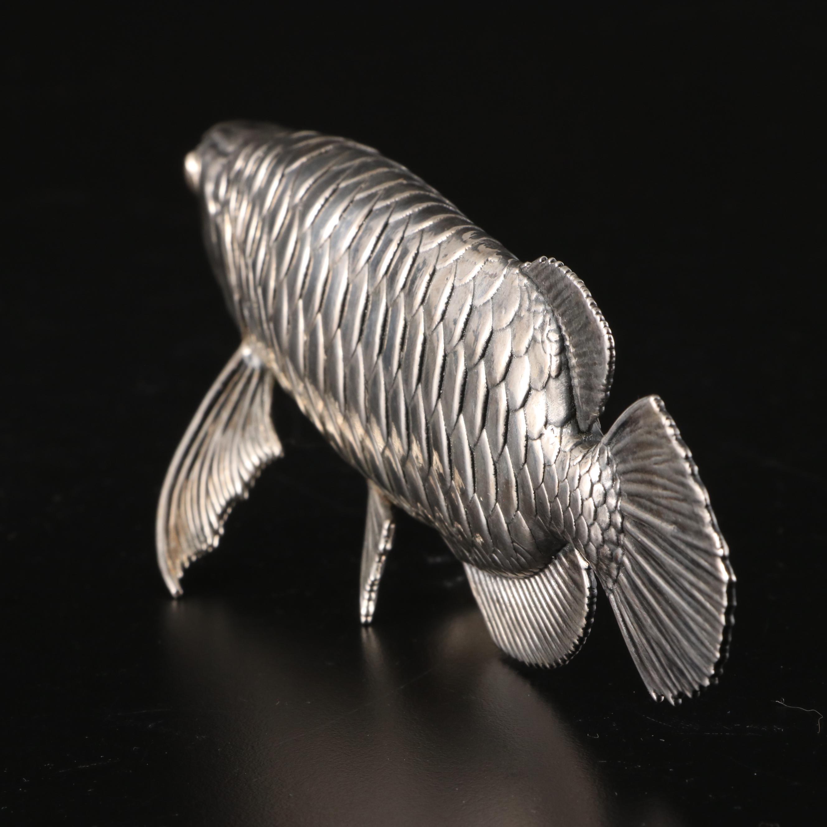 Sterling Silver Arowana Lucky Fish