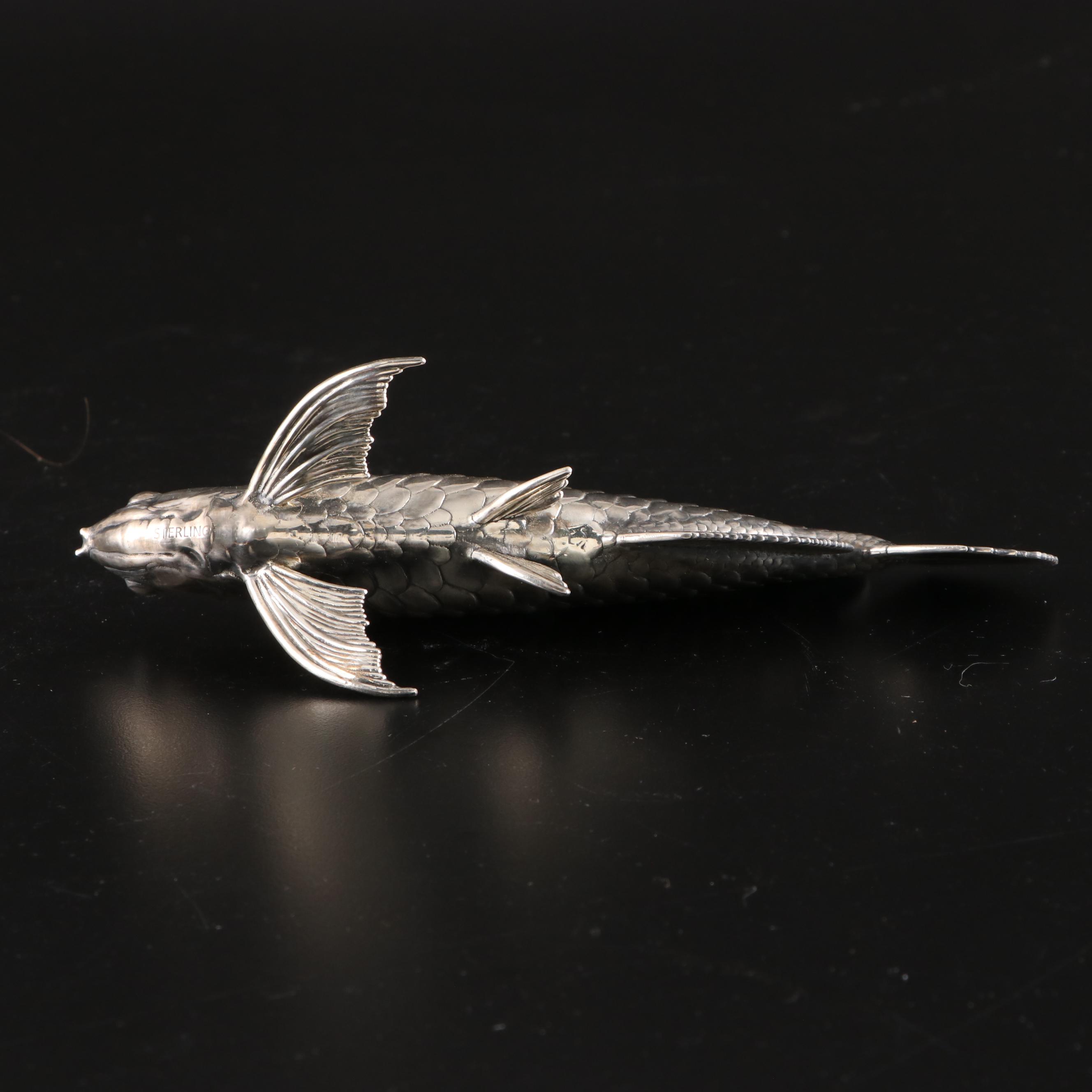 Sterling Silver Arowana Lucky Fish