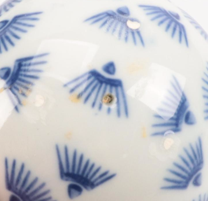 Chinese Blue and White Rice Grain Porcelain Dinner Bowls and Other Decor