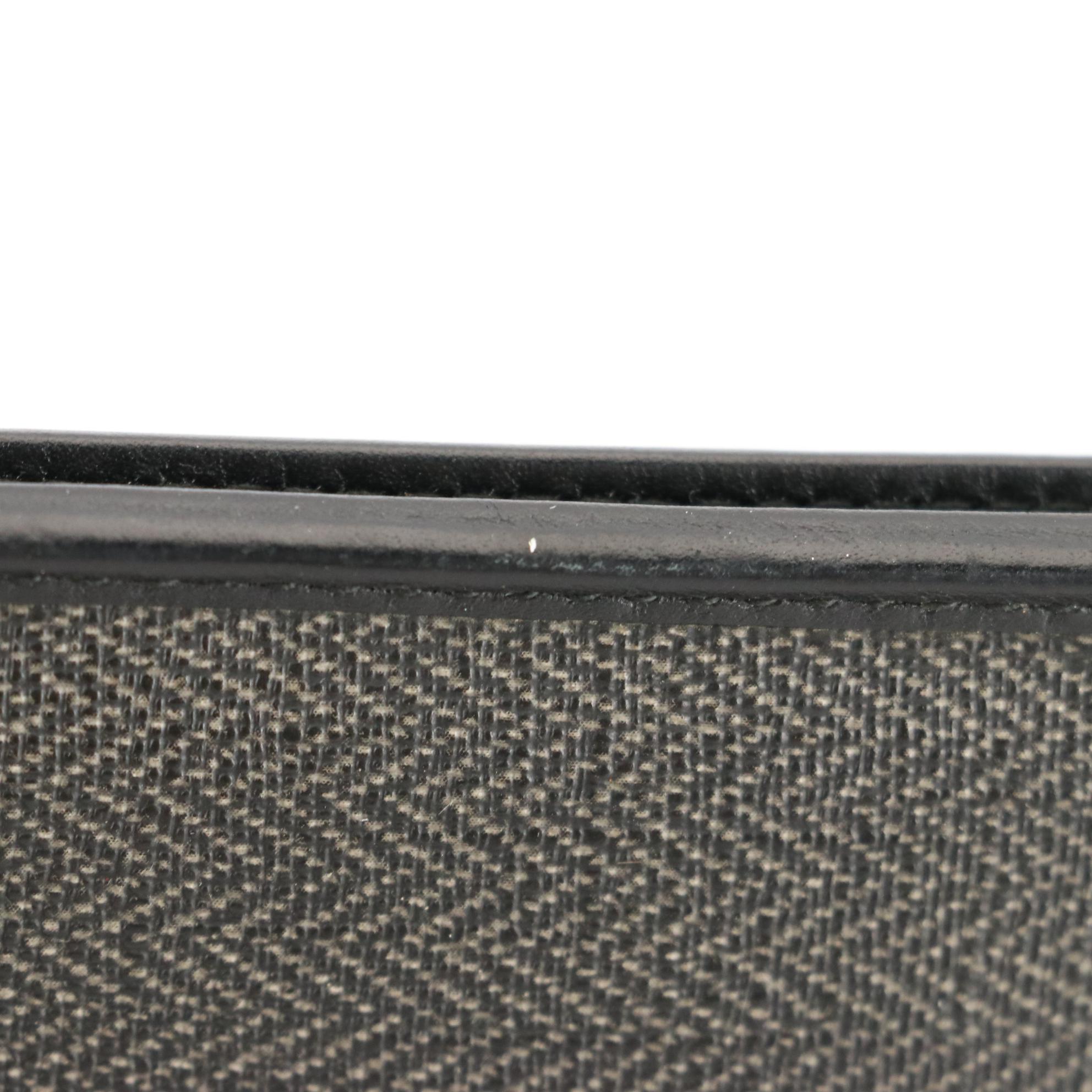 BVLGARI Weekend Long Wallet in Herringbone Coated Canvas and Leather