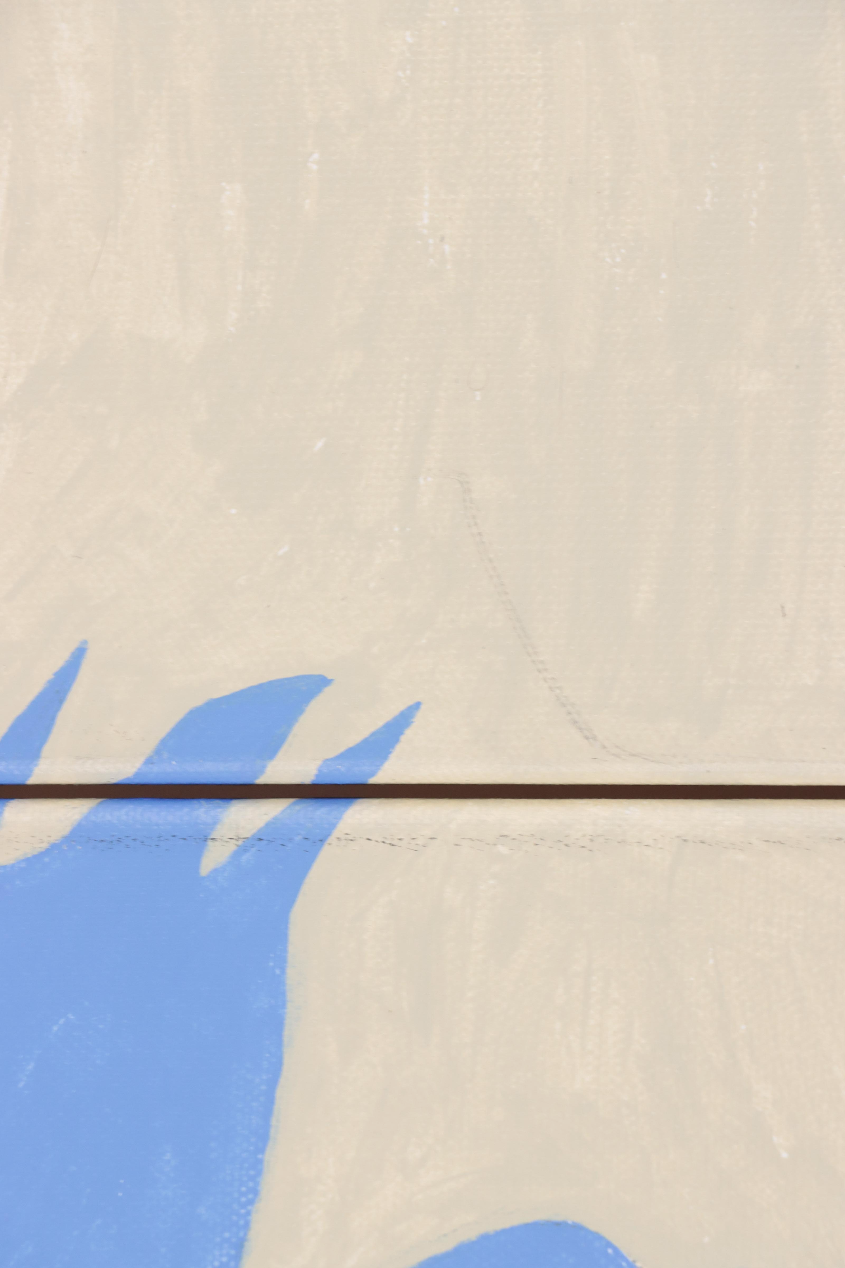 Non-Objective Abstract Acrylic Painting After Jack Youngerman, 21st Century