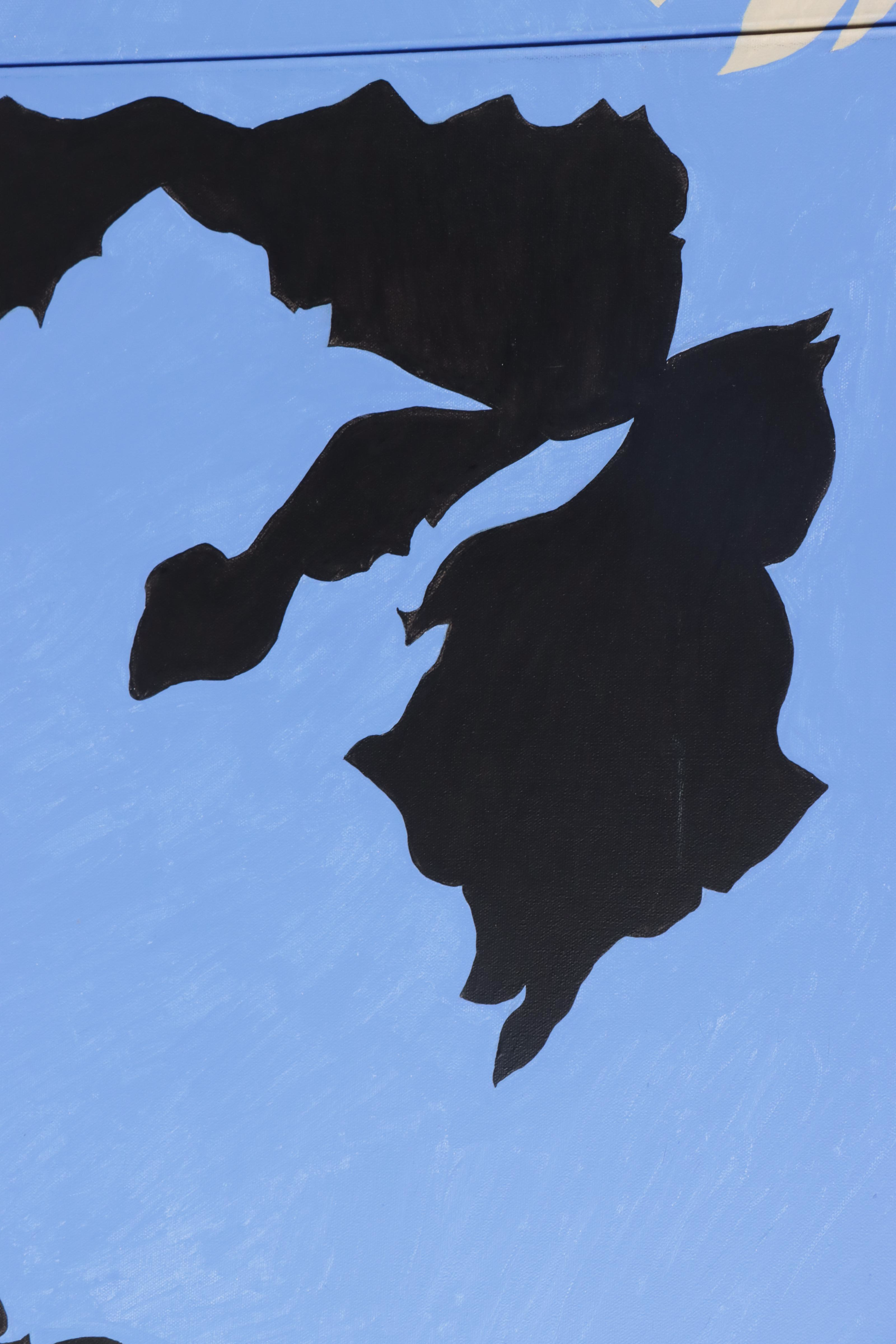 Non-Objective Abstract Acrylic Painting After Jack Youngerman, 21st Century