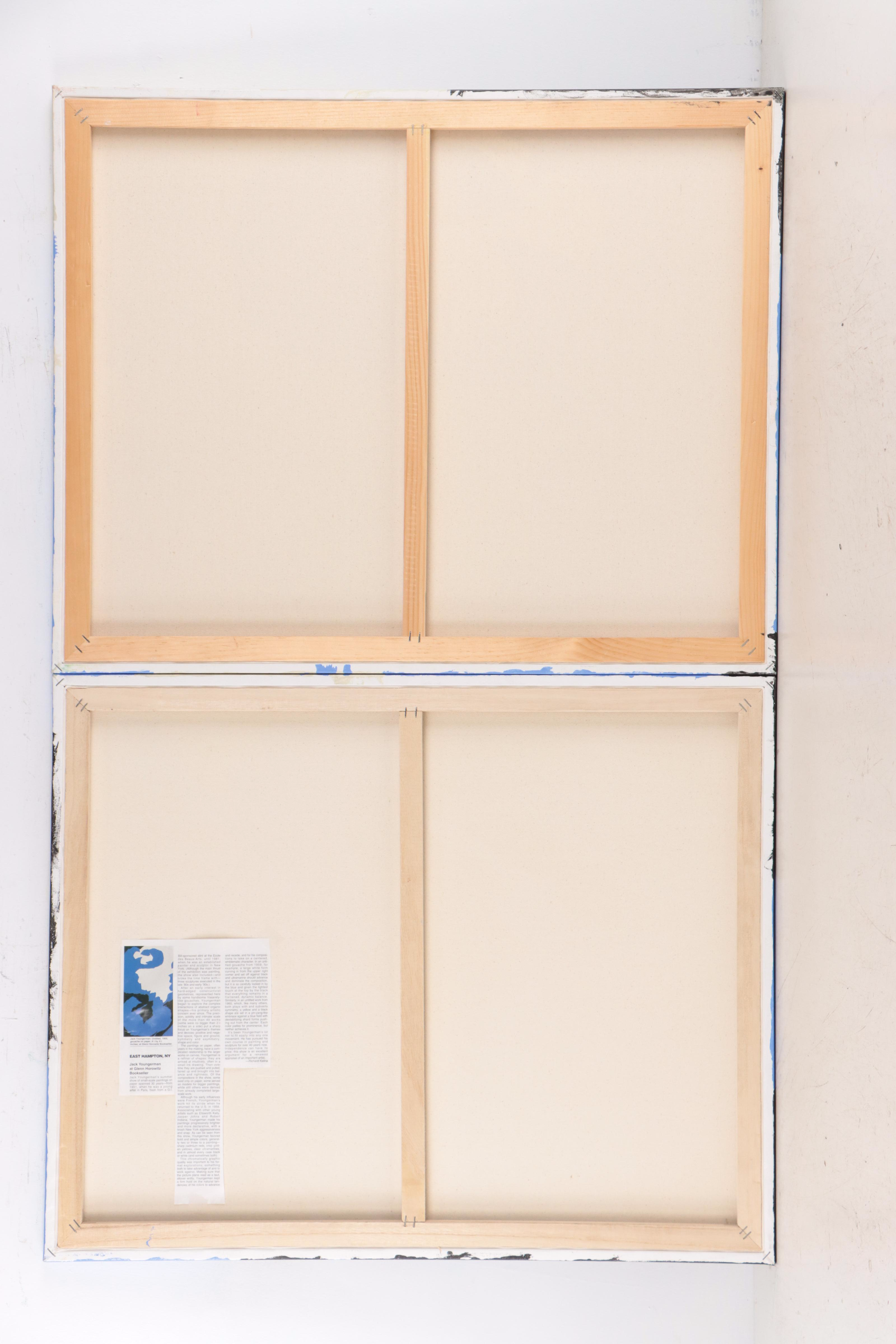 Non-Objective Abstract Acrylic Painting After Jack Youngerman, 21st Century