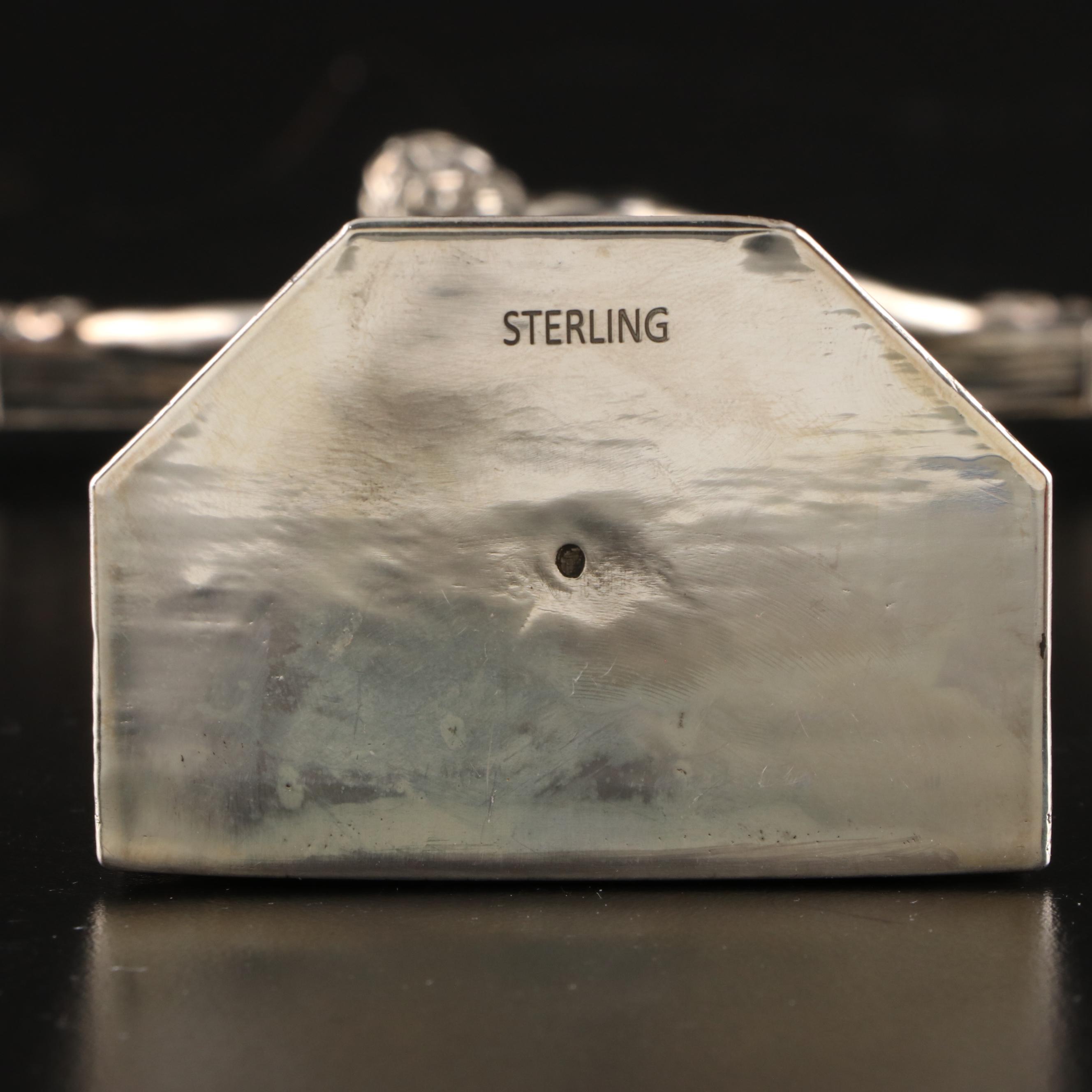 Sterling Silver John 3:16 Table Top Crucifix