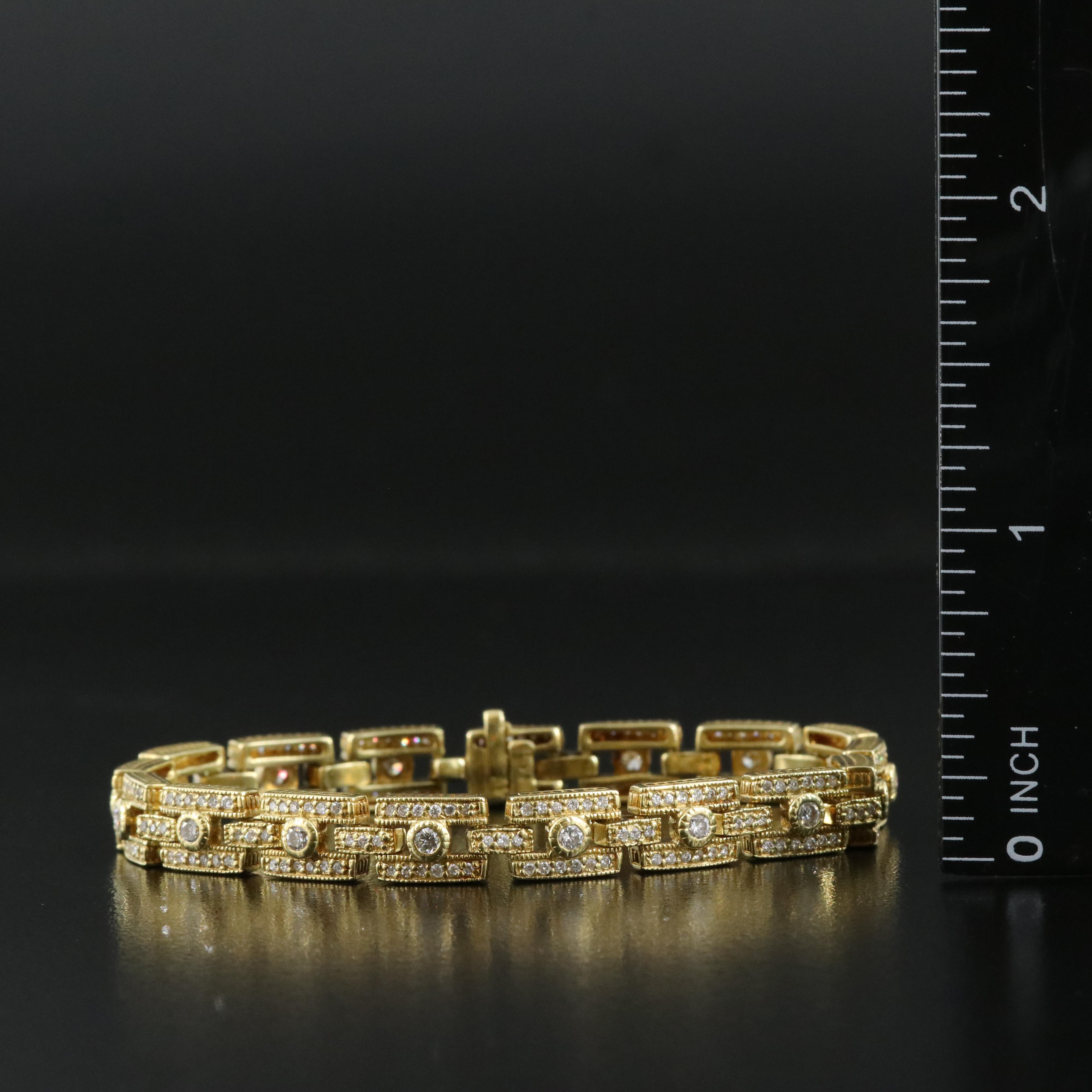 Judith Ripka 18K 1.90 CTW Diamond Bracelet
