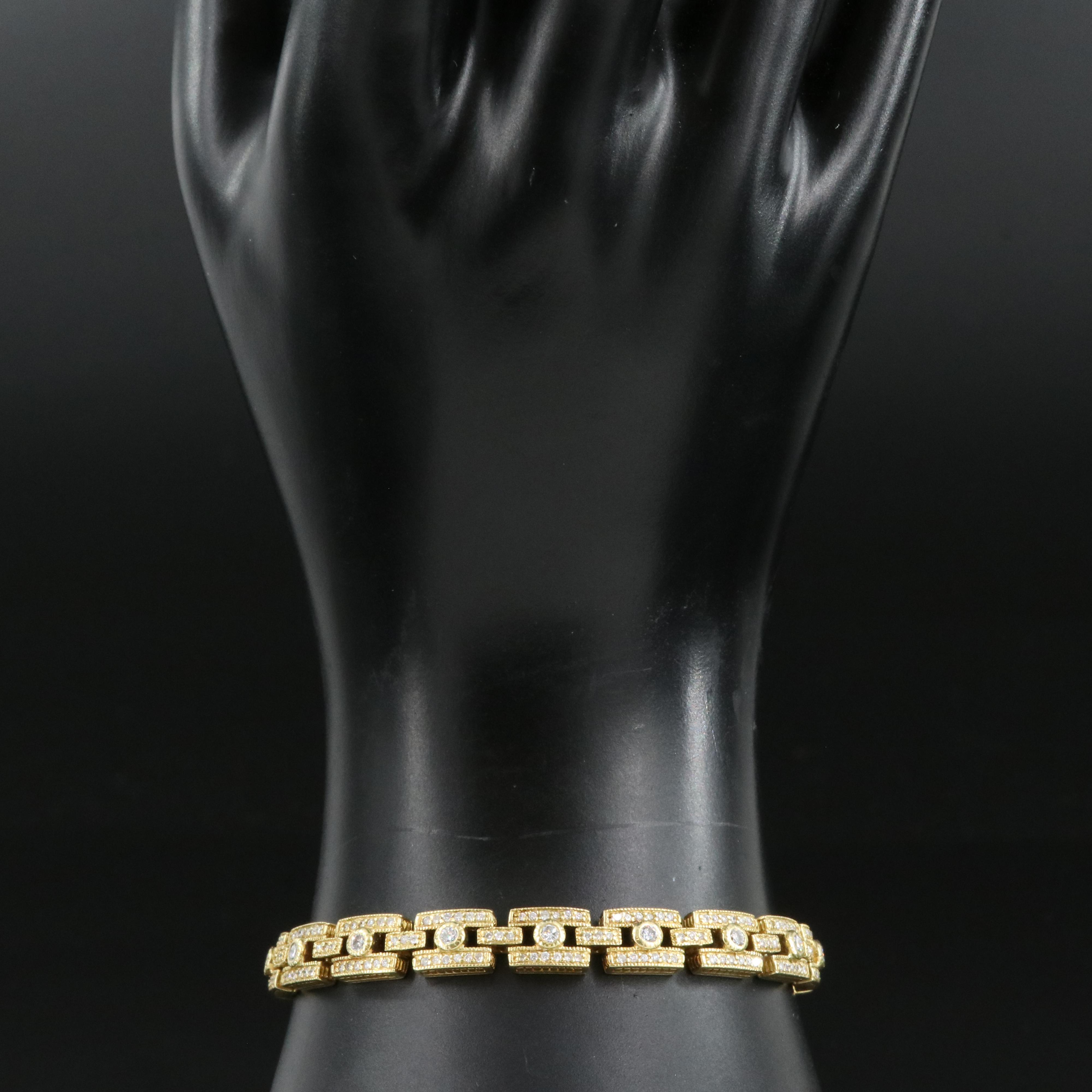 Judith Ripka 18K 1.90 CTW Diamond Bracelet